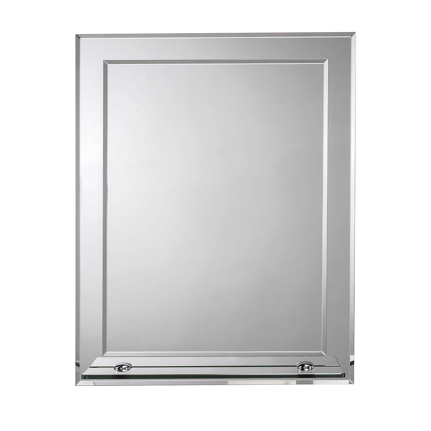 Croydex Rydal Double Layer Mirror with Shelf