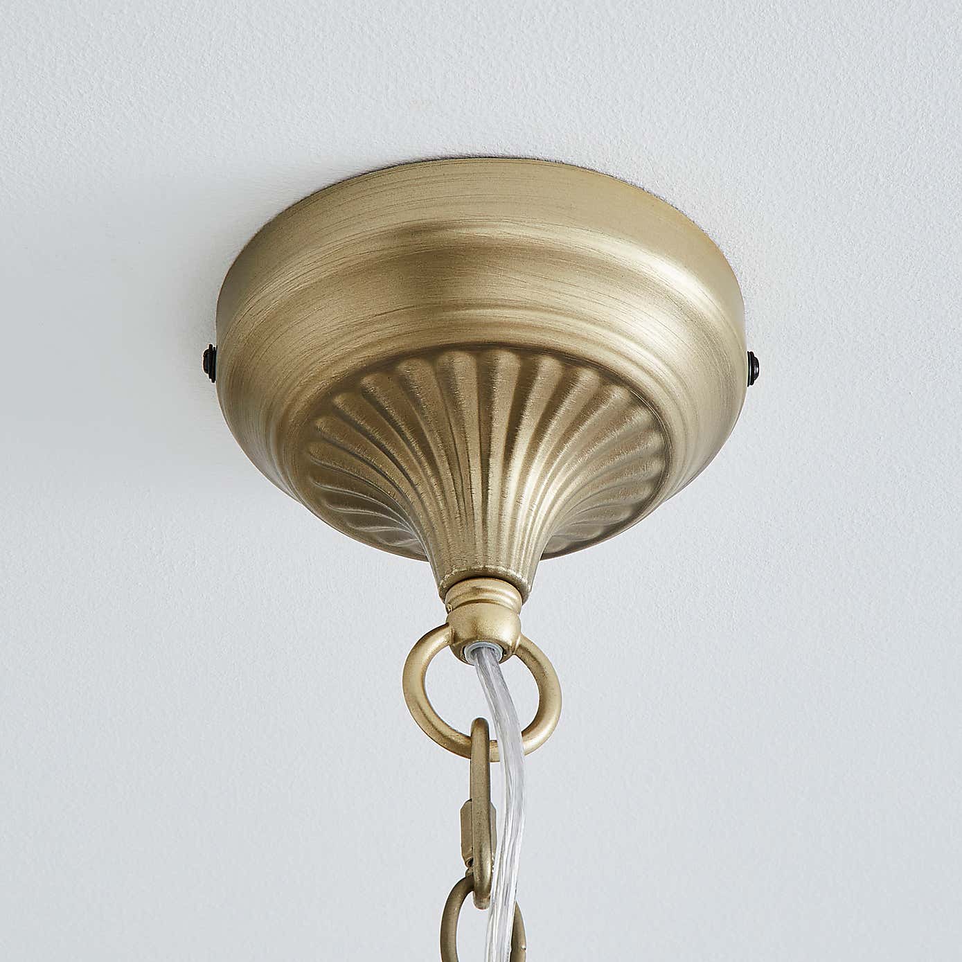 Adalet 5 Light Brushed Cream Chandelier