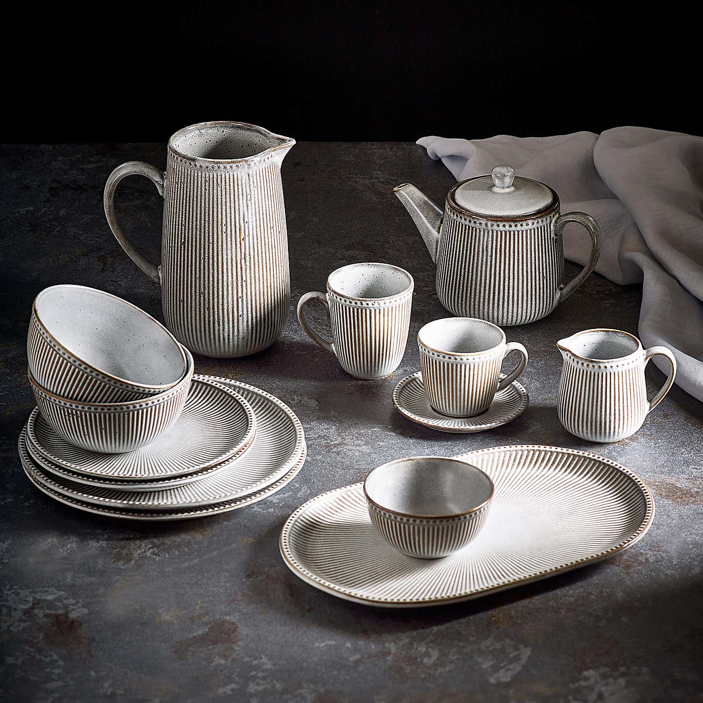 Steeple Embossed Serving Plate