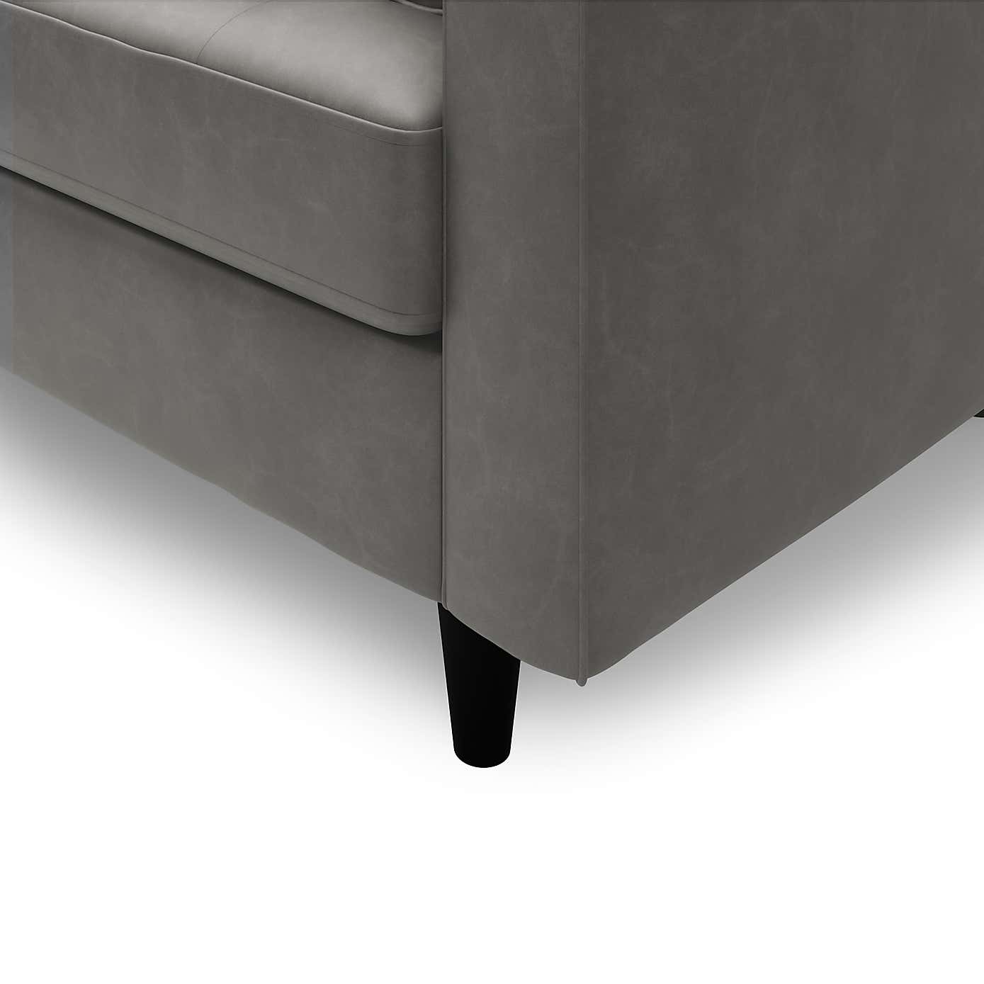 Zoe Faux Leather Left Hand Corner Sofa