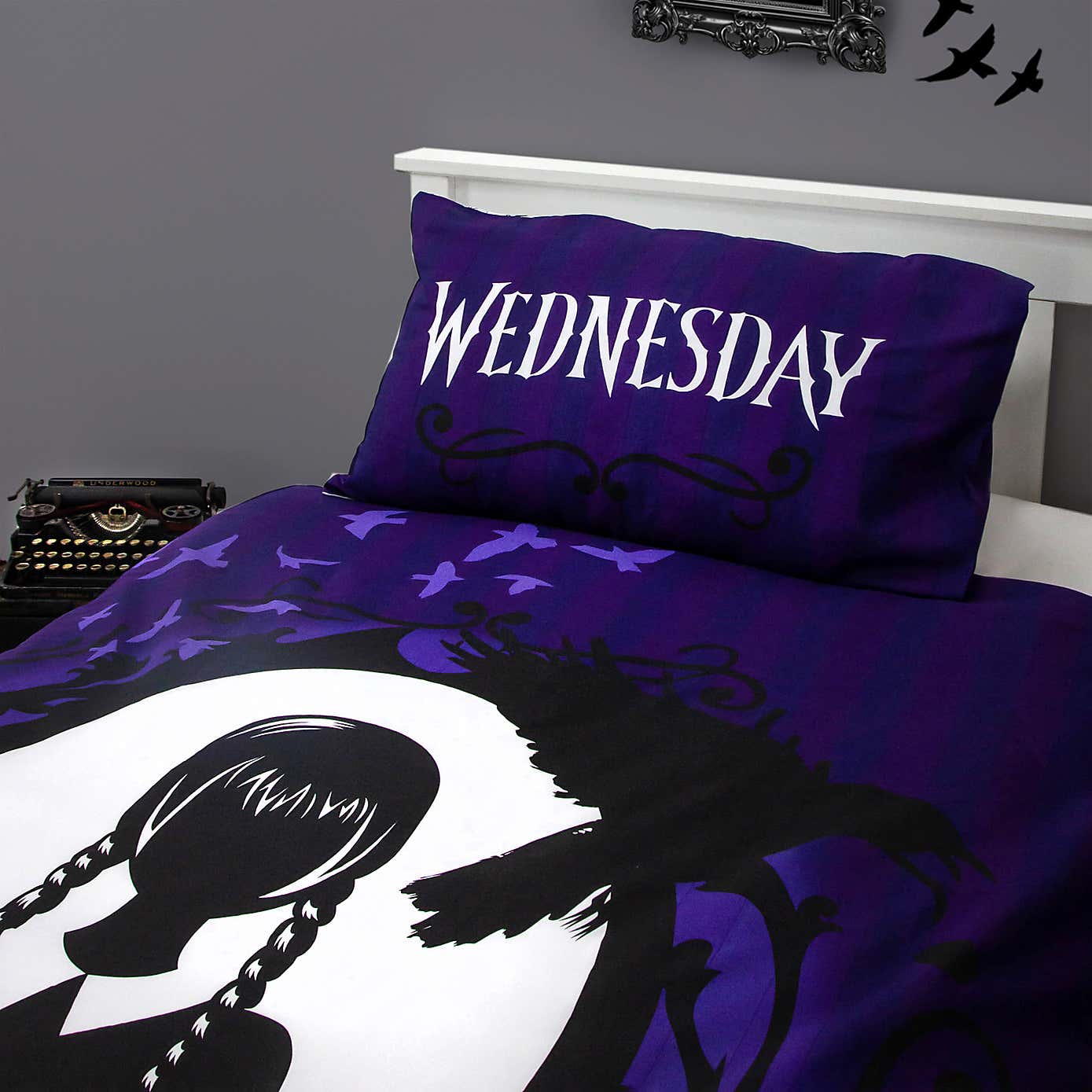 Wednesday Destined Single Duvet Cover and Pillowcase Set