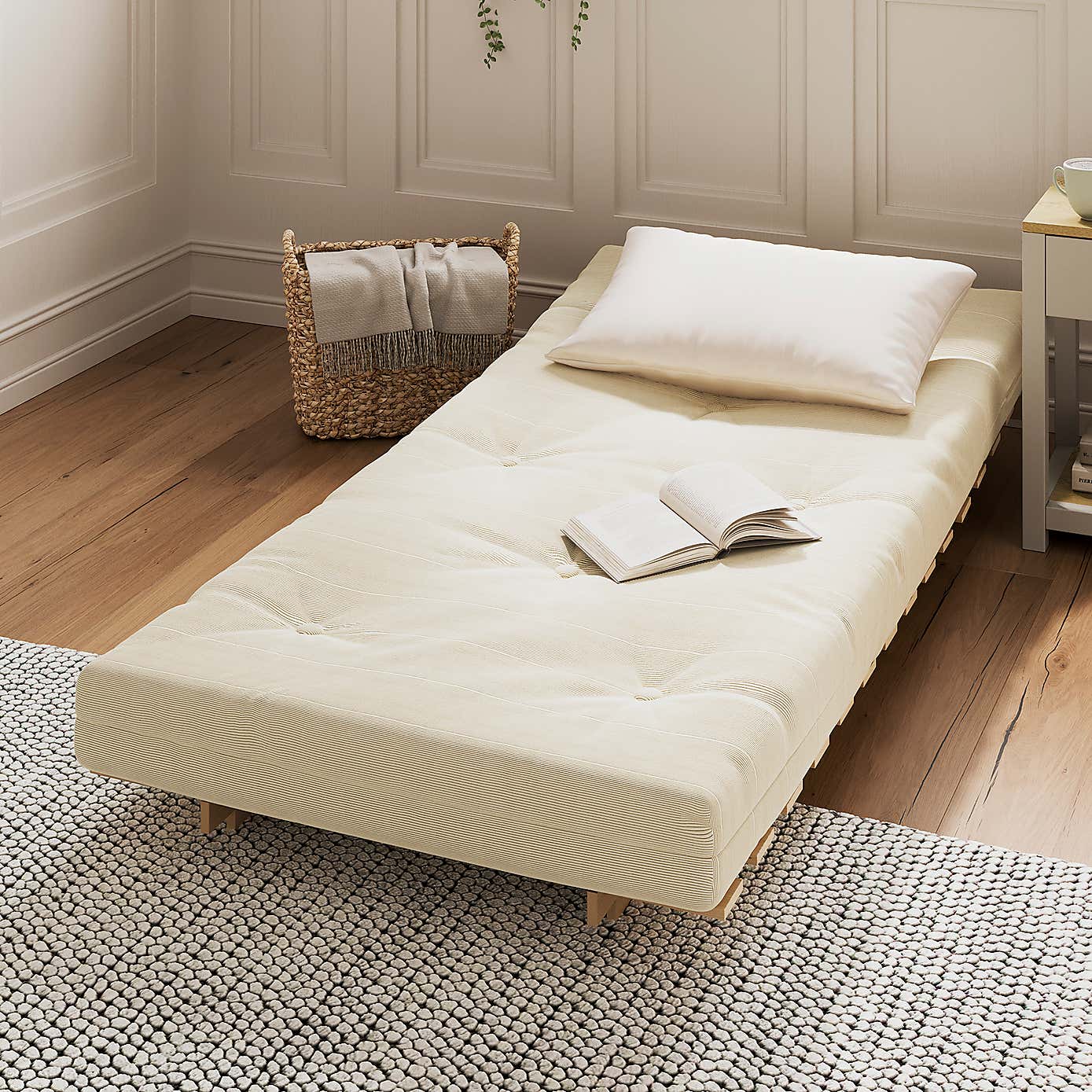 Mito Ribbed Single Futon