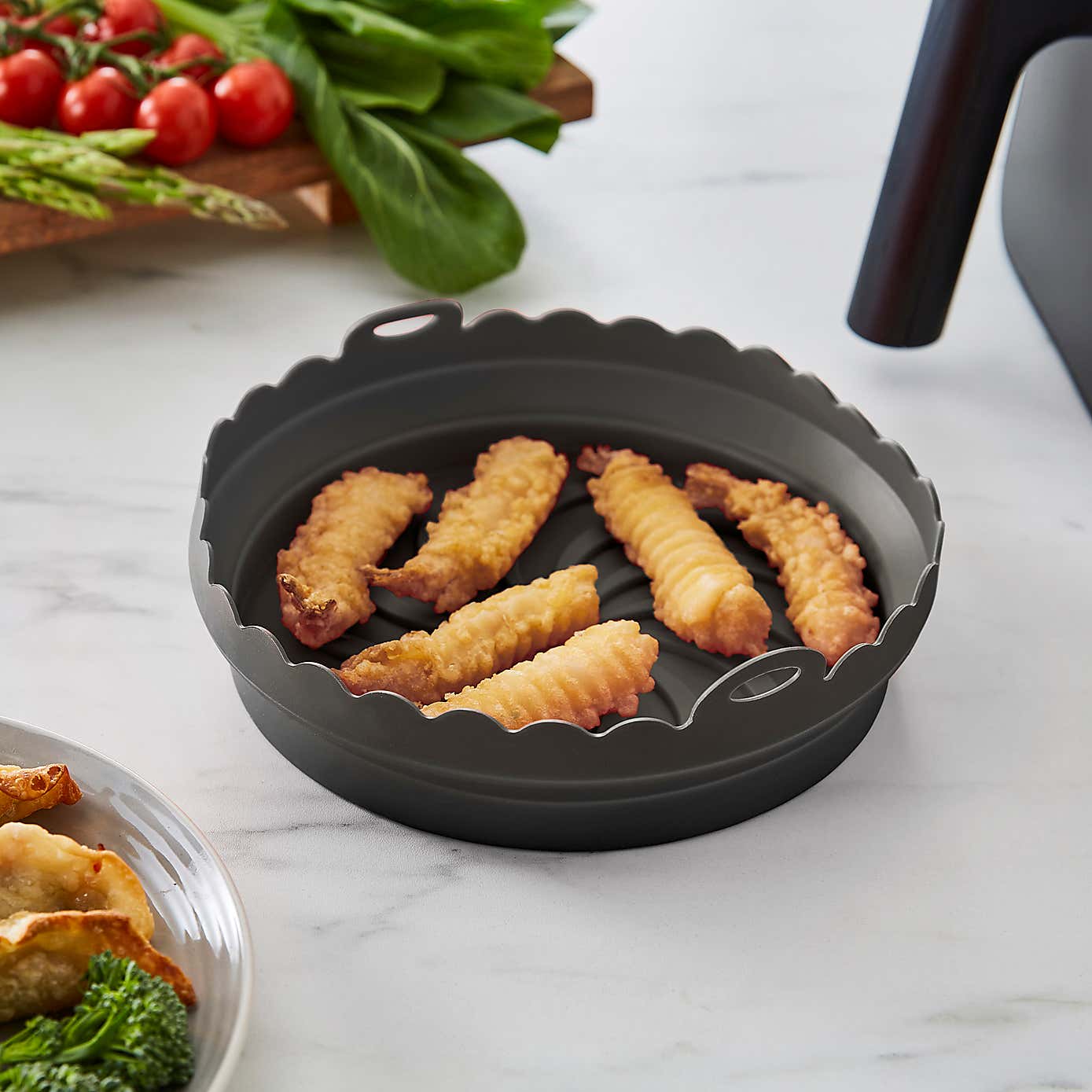 Collapsible Silicone Air Fryer Pot