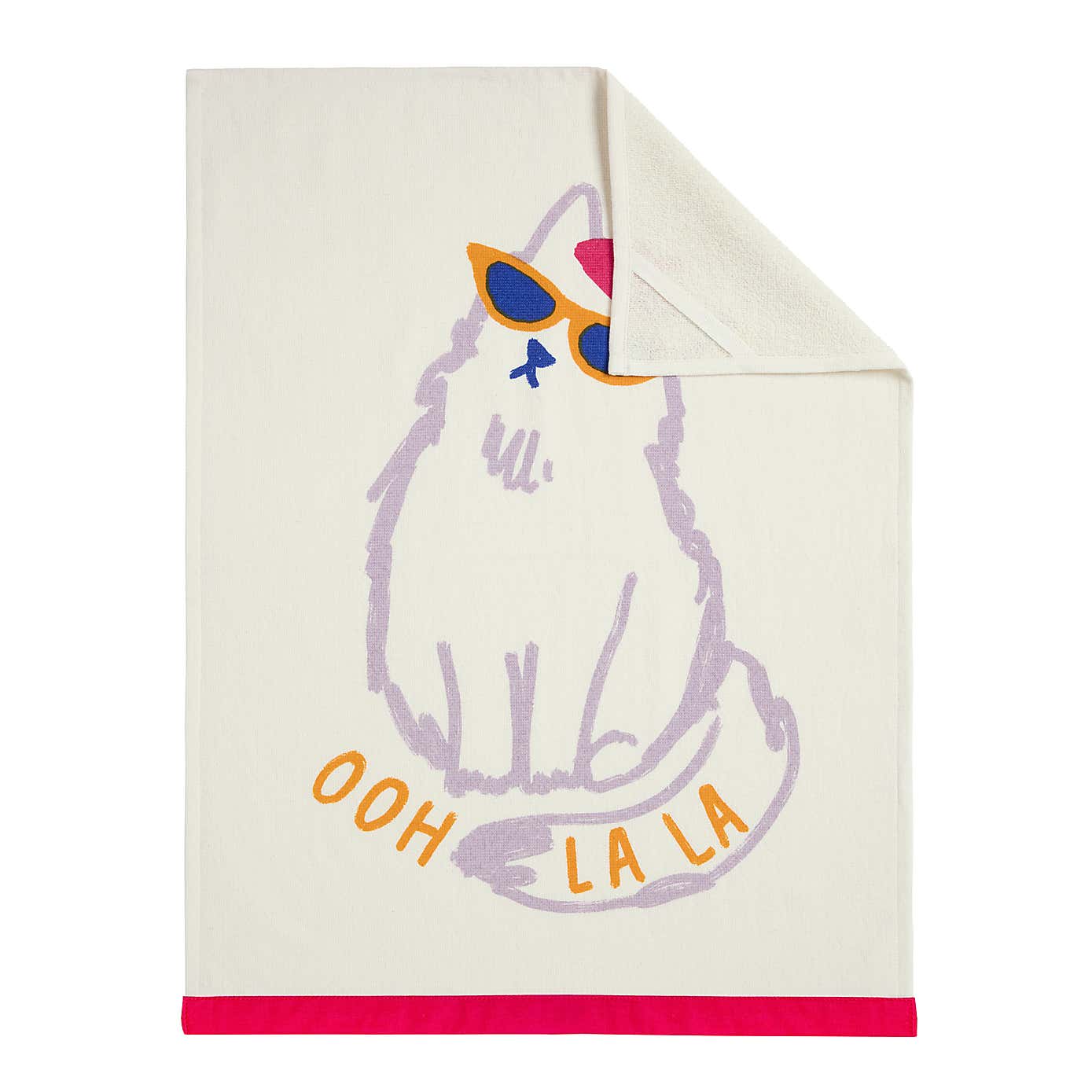 Ooh La La Motif Tea Towel