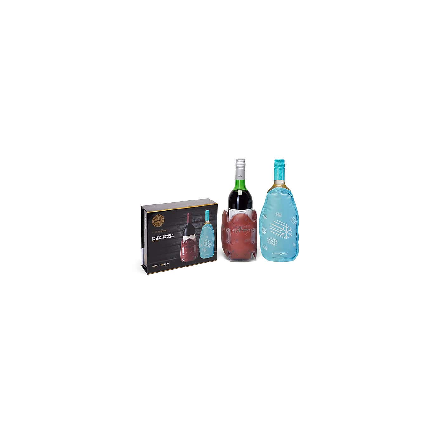 Dexam CellarDine Therm au Rouge and Flexicles Chiller Bottle Gift Set