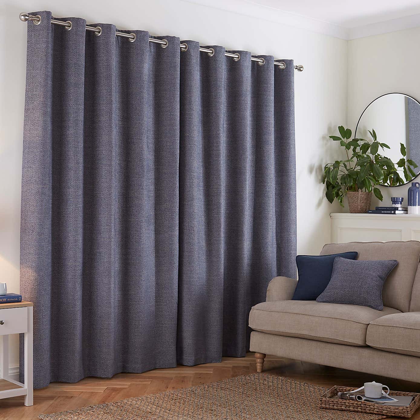 Churchgate Swithland Herringbone Eyelet Curtains