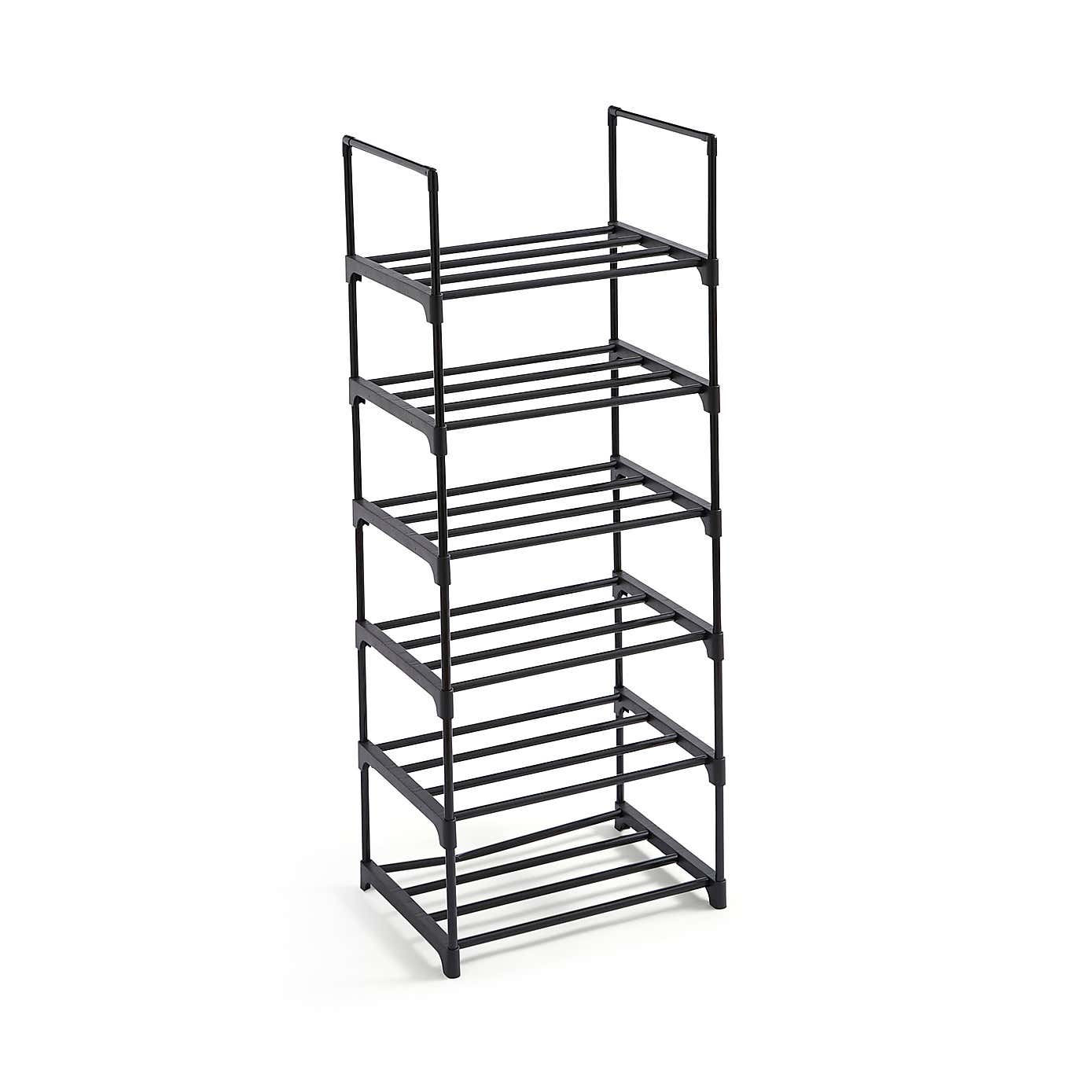 6 Tier Plastic Shoe Rack