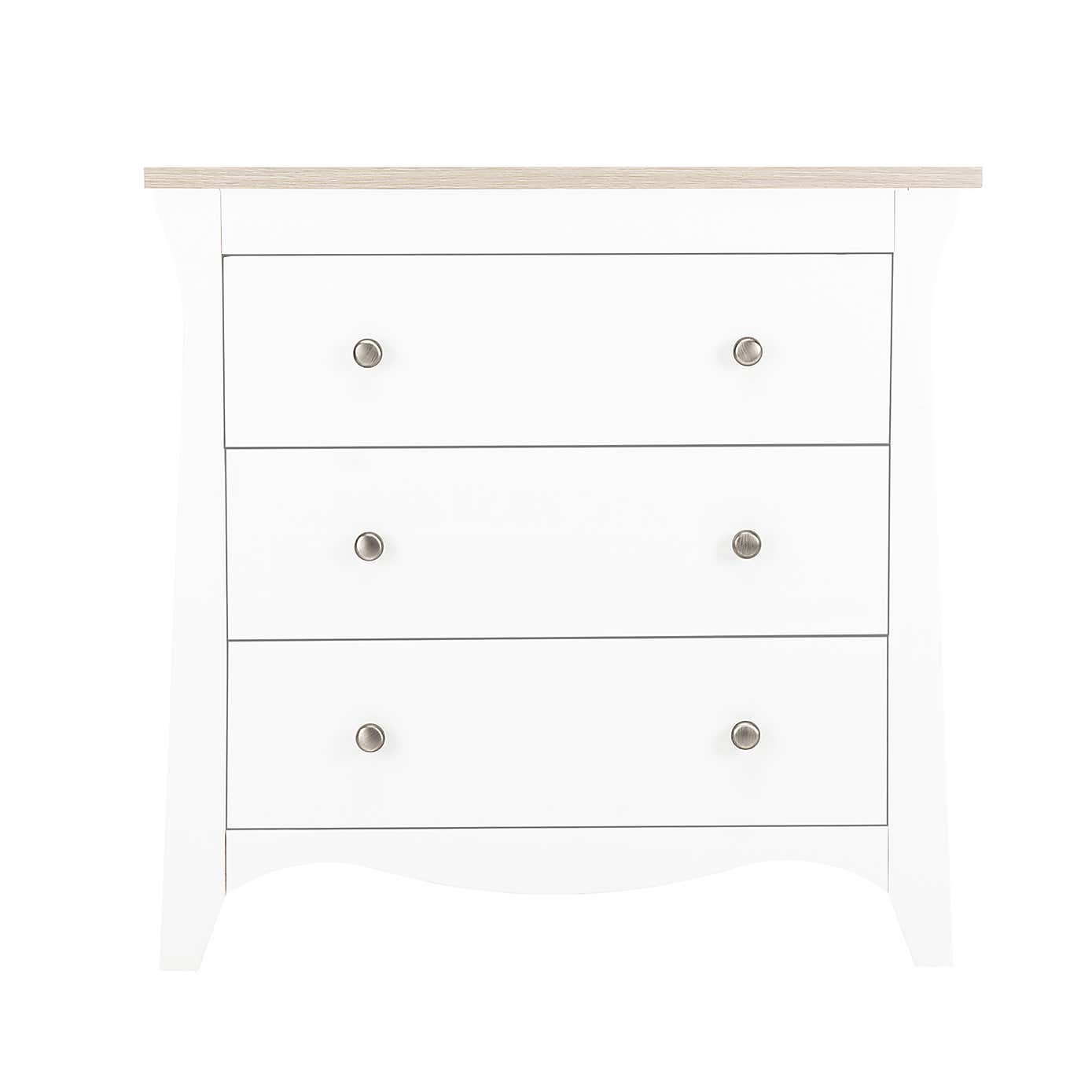 CuddleCo Clara 3 Drawer Chest & Changing Unit