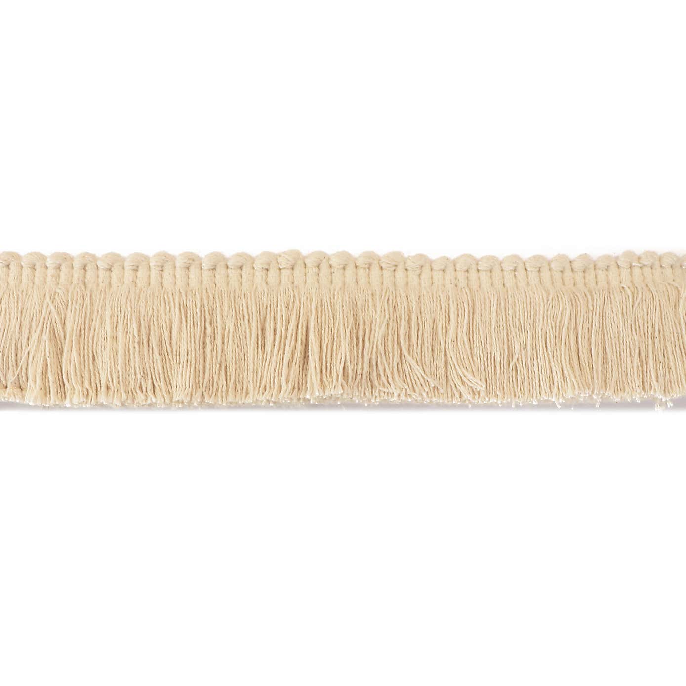Natural Cotton Ruche Fringe