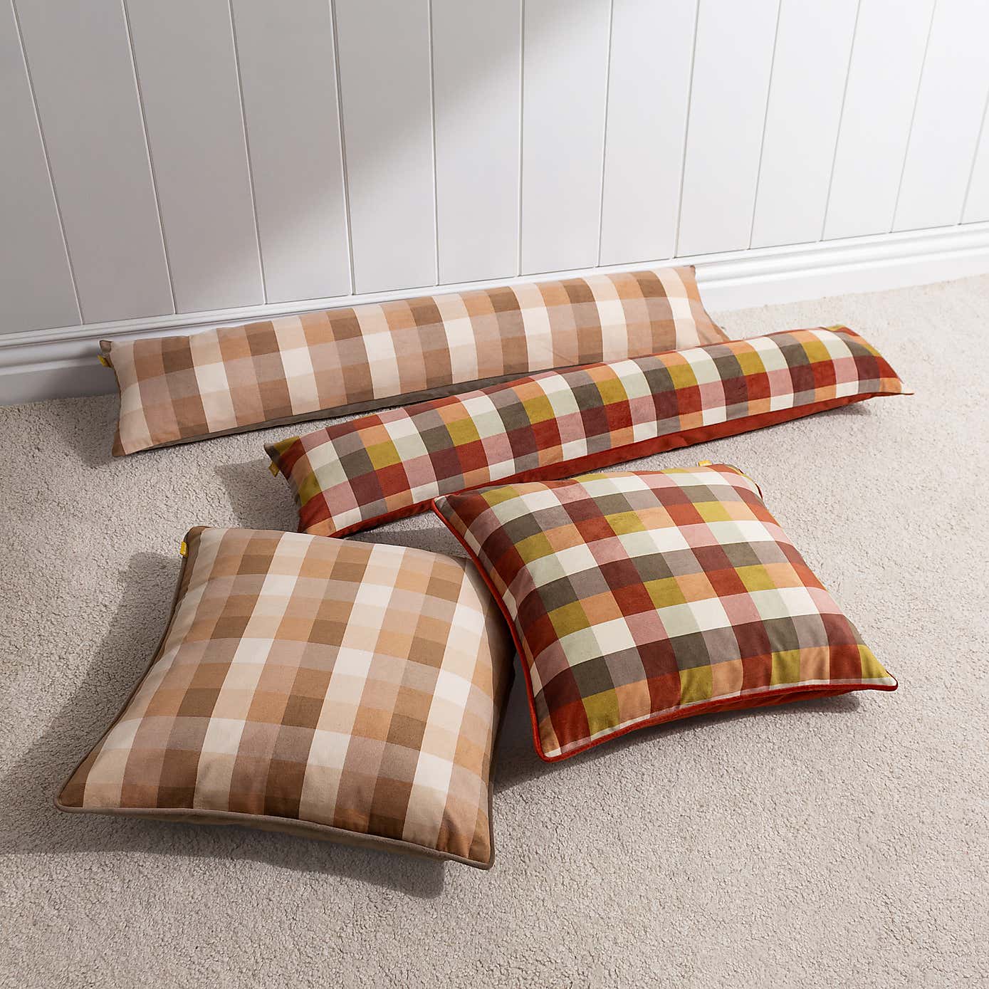 Checked Draught Excluder