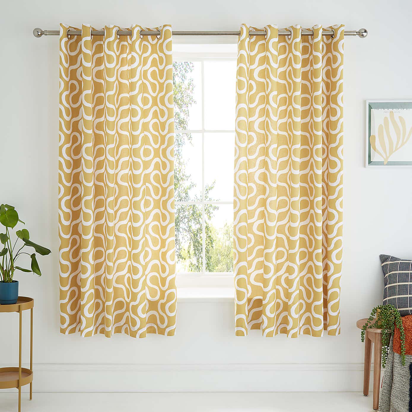 Elements Wiggins Wiggle Blackout Eyelet Curtains