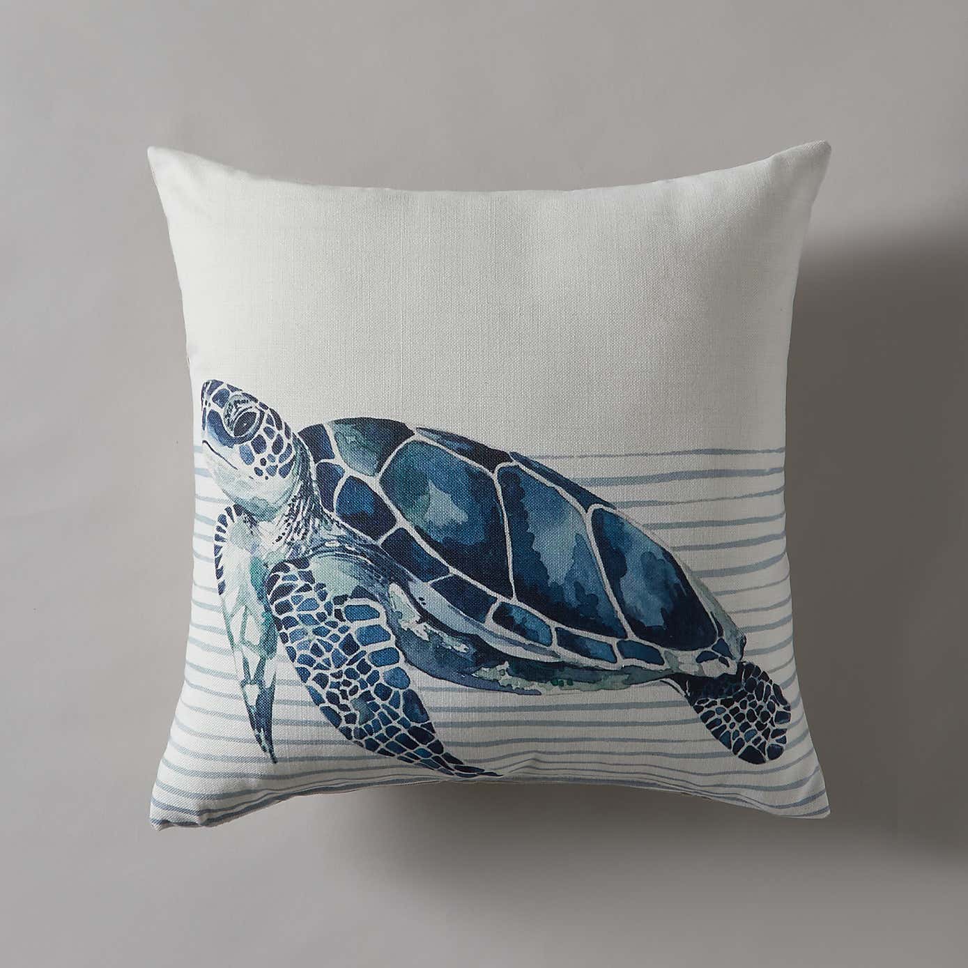 Turtle Watercolour Cushion