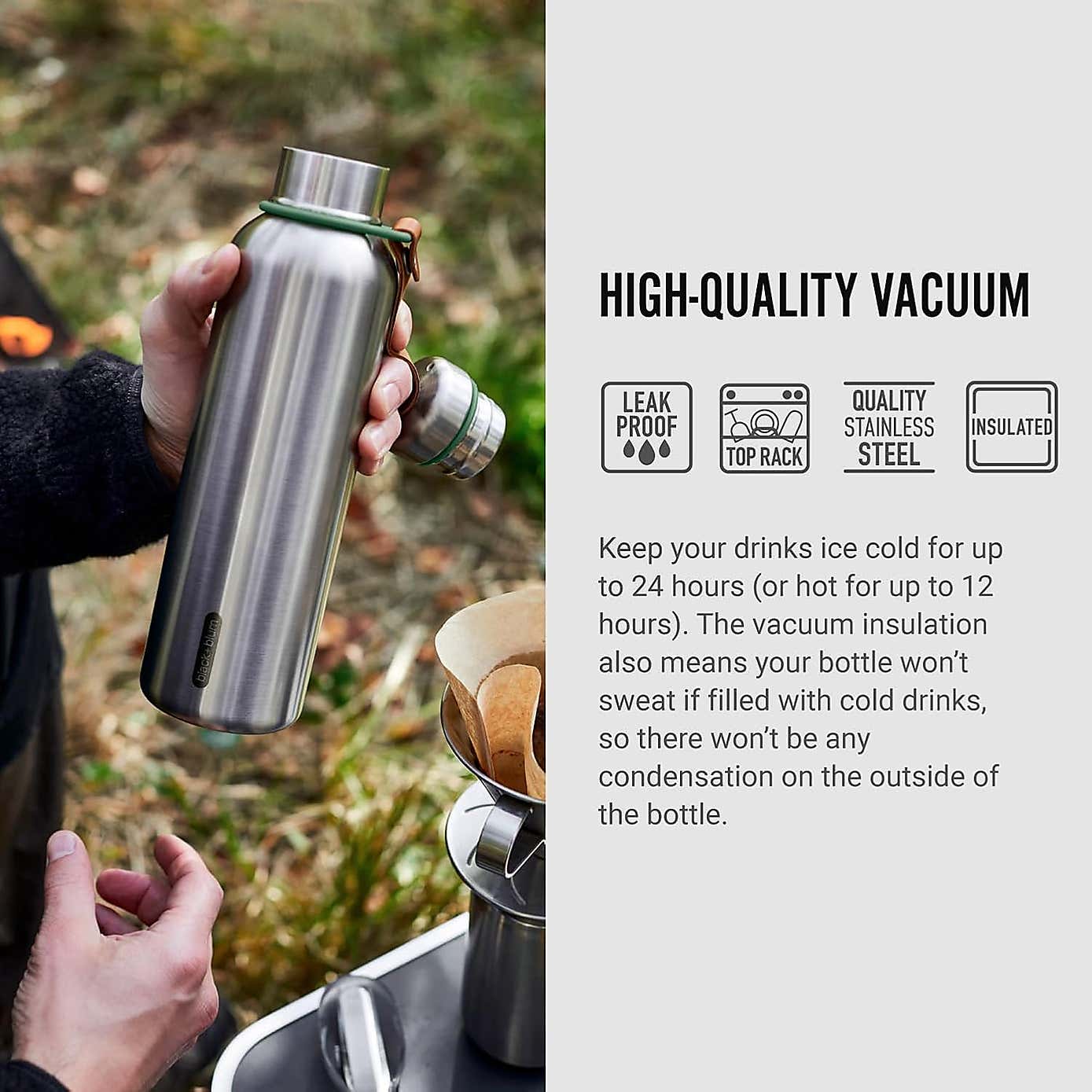 Black and Blum Insulated Water Bottle