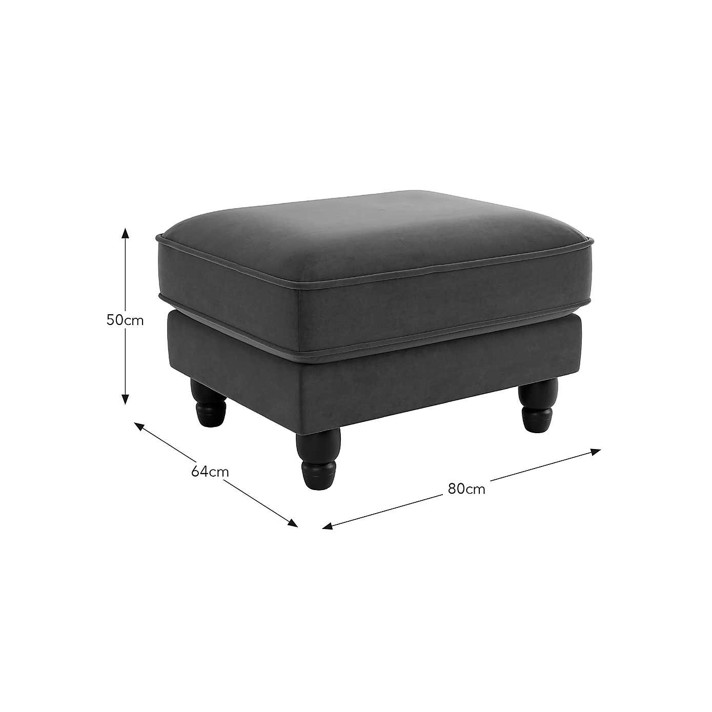 Beatrice Velvet Footstool