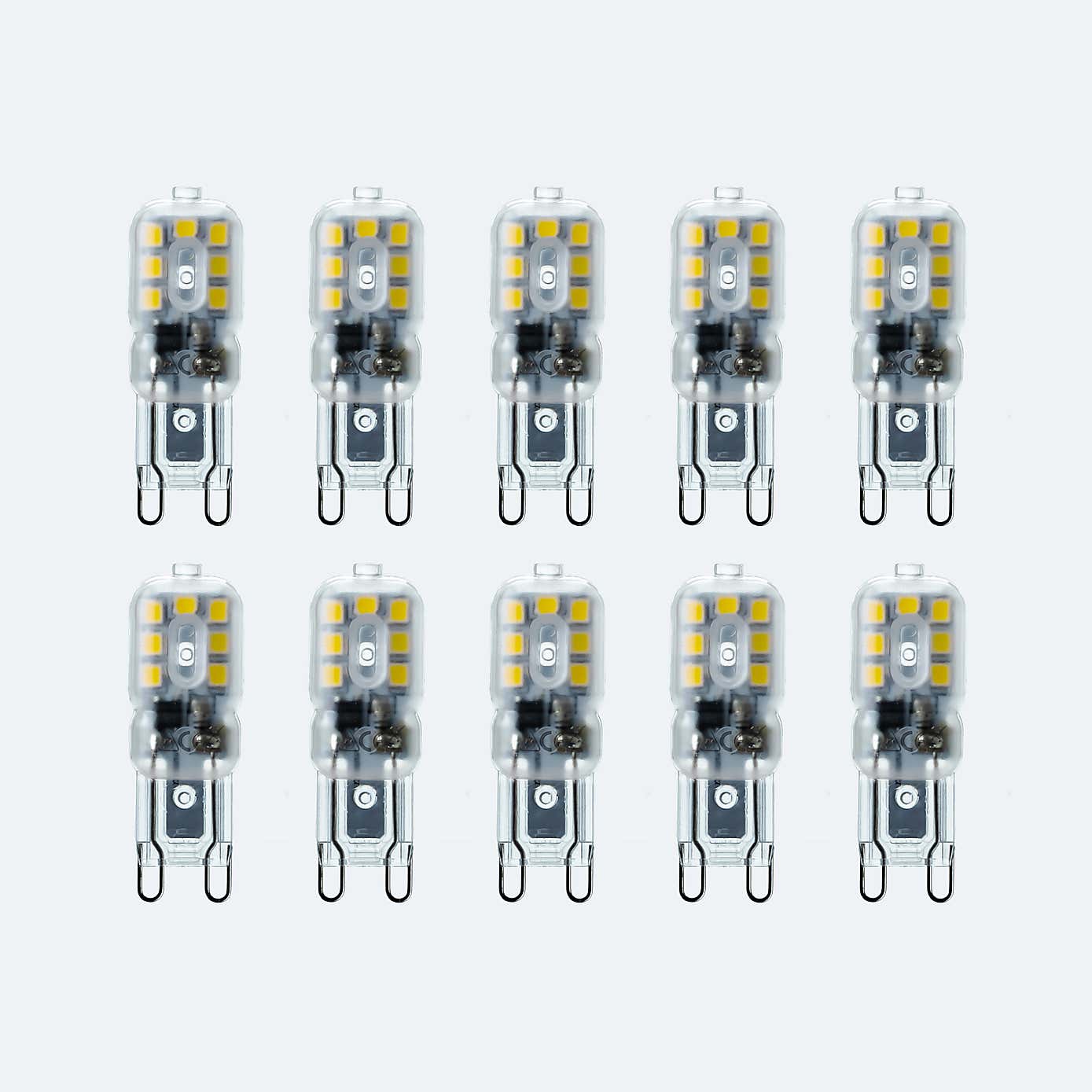 Status 2.2W Clear G9 Capsule Bulb 10 Pack