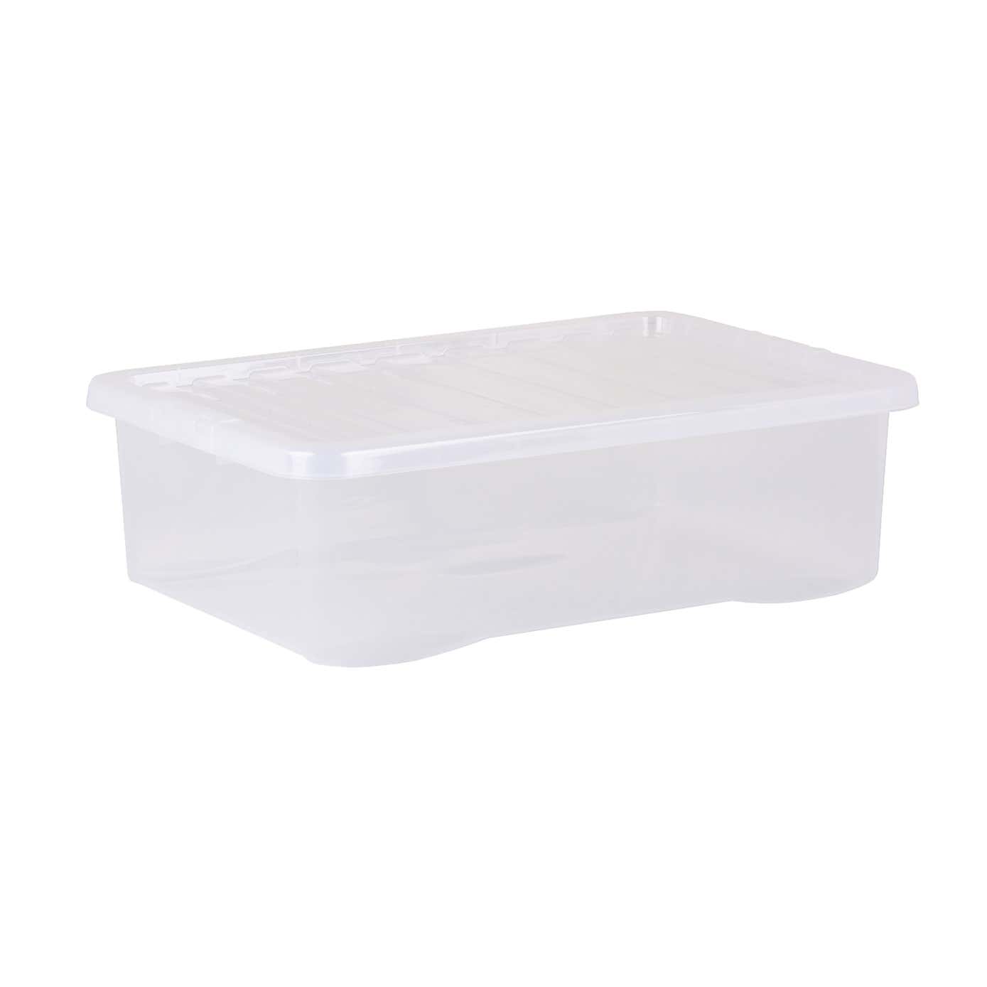 Wham Crystal Set of 5 Underbed Boxes & Lids, 32L