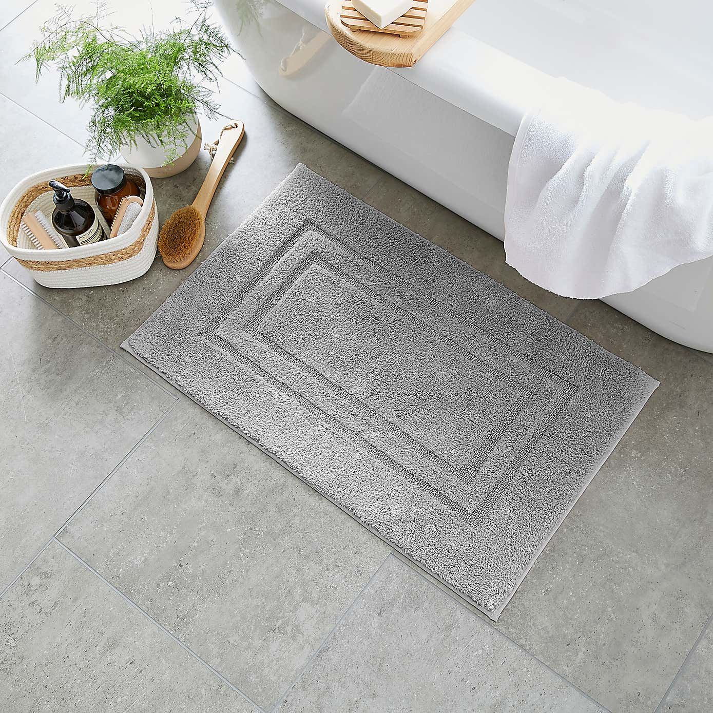 Luxury Cotton Bath Mat