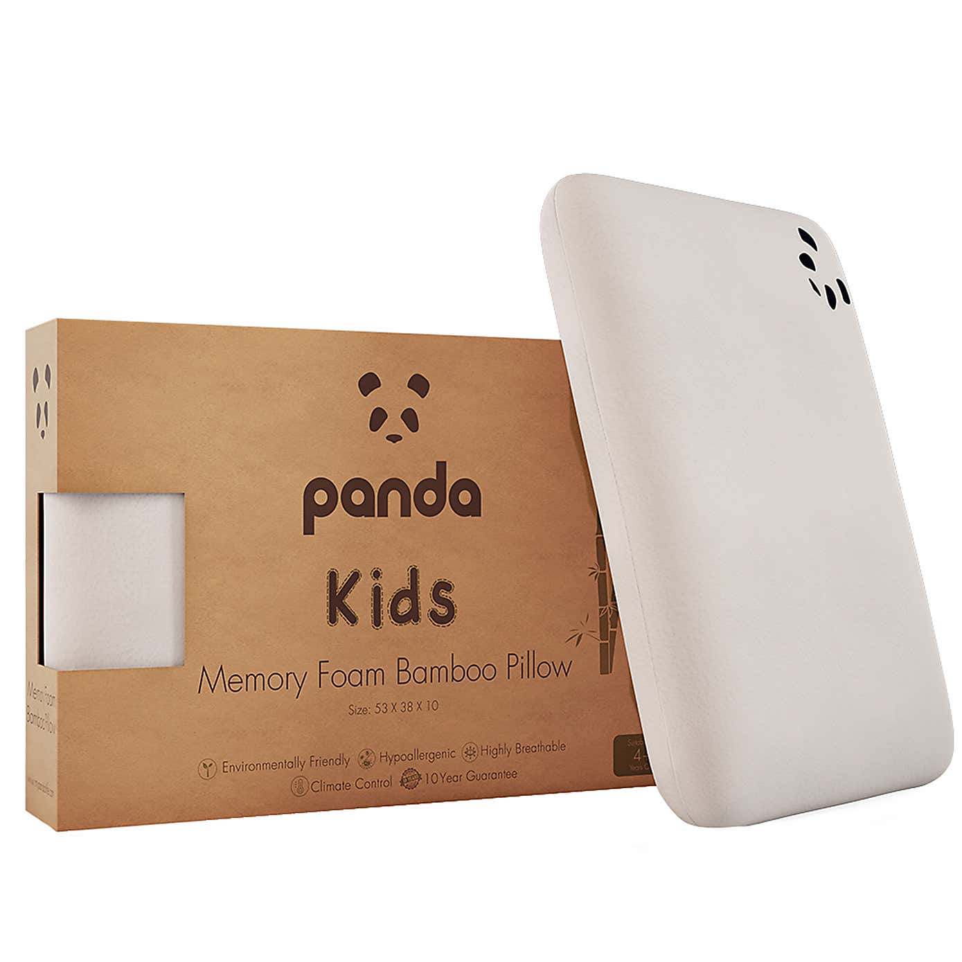 Panda Kids' Bamboo Memory Foam Pillow