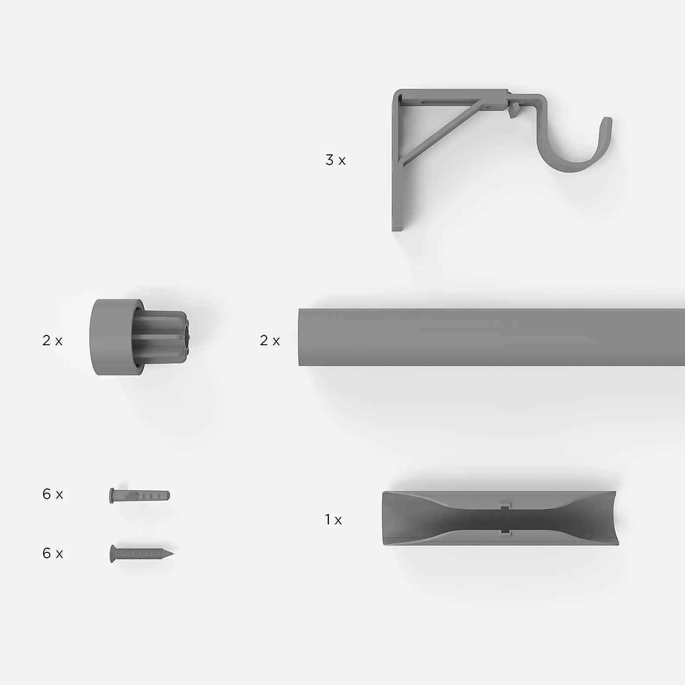 Trinity Metal Eyelet Curtain Pole