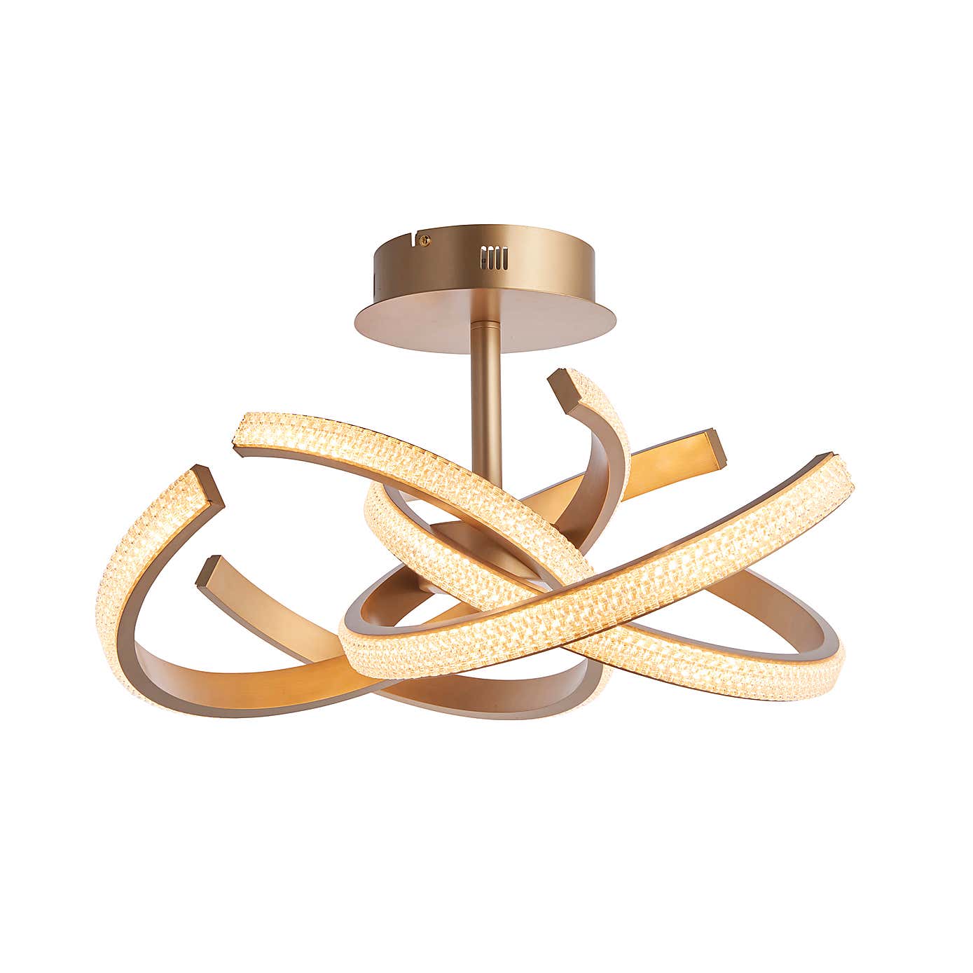 Vogue Sierra 4 Light Semi Flush Ceiling Light