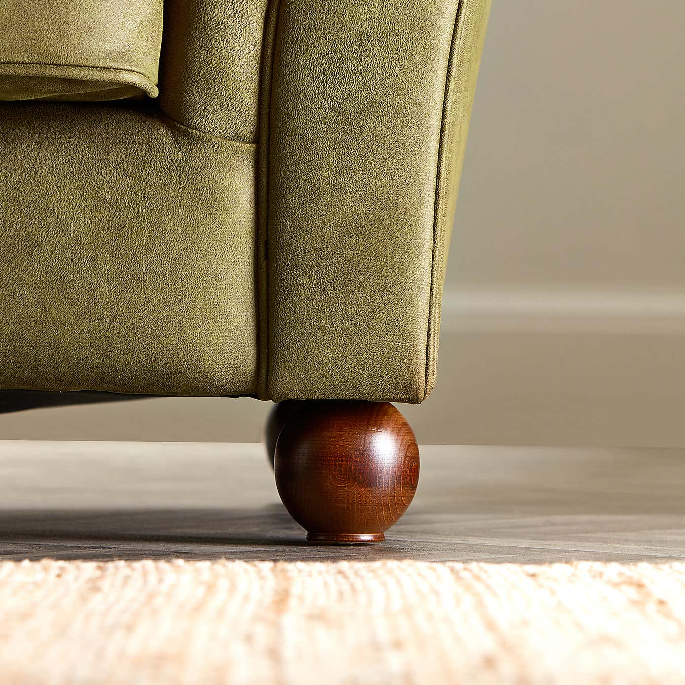 Angus Faux Leather 3 Seater Sofa