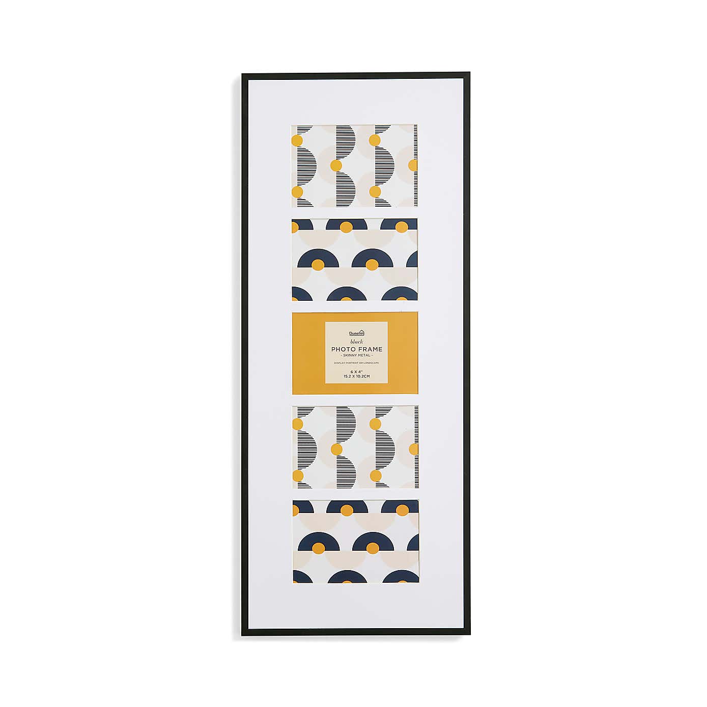 Skinny Metal Panel Multi Photo Frame