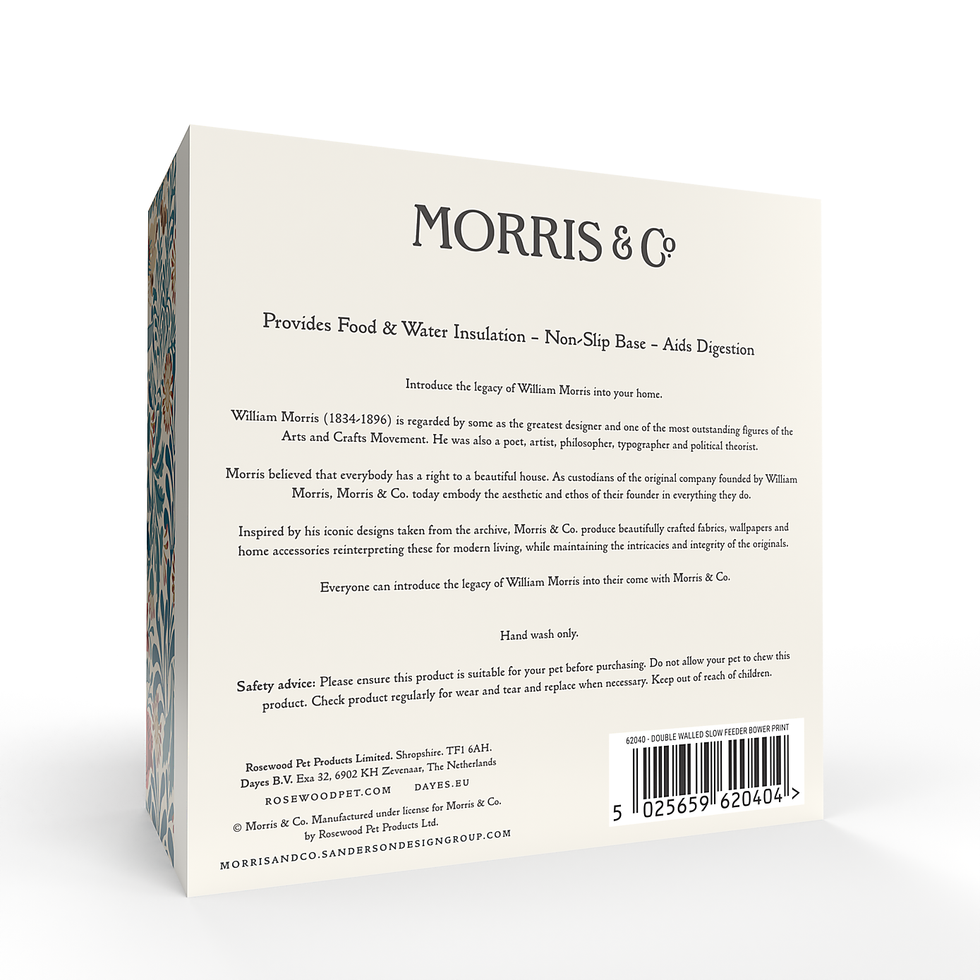 William Morris Bower Slow Feeder Pet Bowl