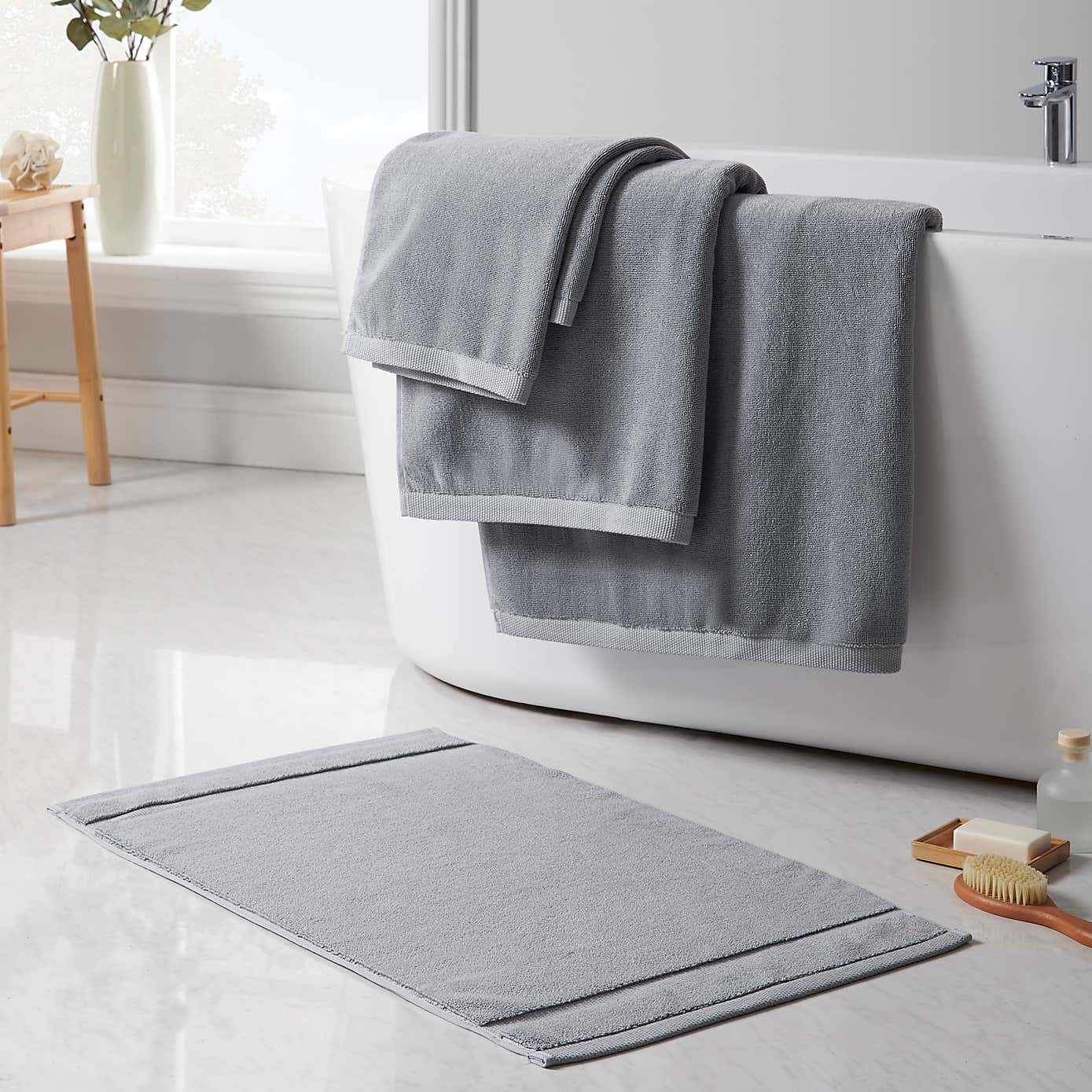 Turkish Luxury Heavyweight Cotton Bath Mat