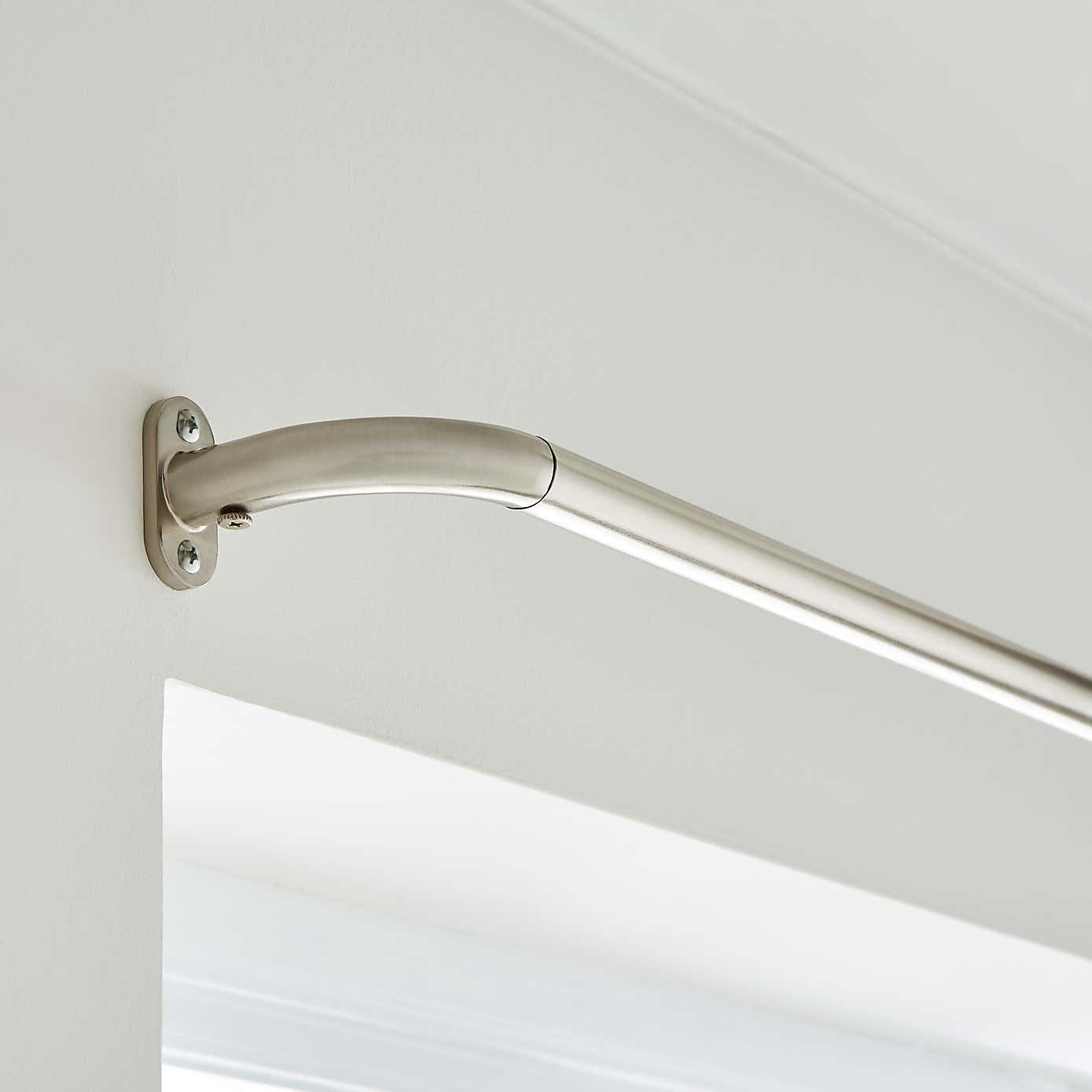 Room Darkening Blackout 25/28mm Metal Extendable Curtain Pole