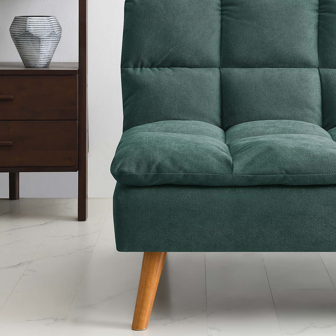 Cloud Fabric Corner Double Sofa Bed