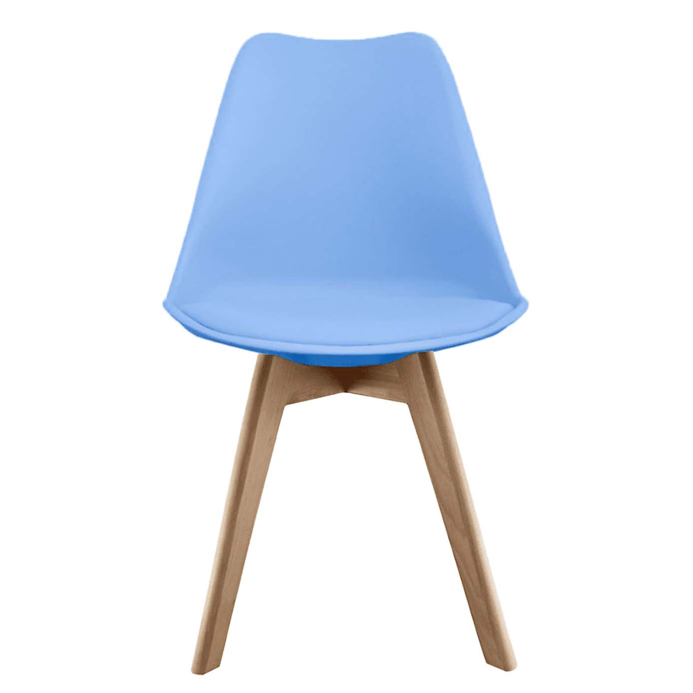 Fusion Living Soho Plastic Dining Chair with Squared Legs