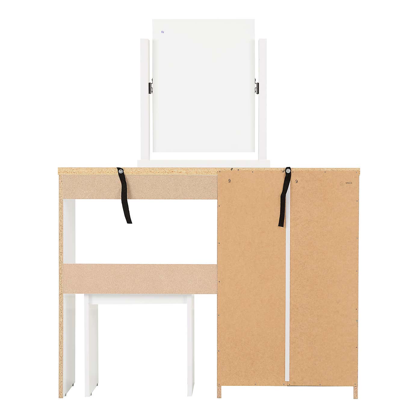 Nevada 4 Drawer Dressing Table Set with Mirror