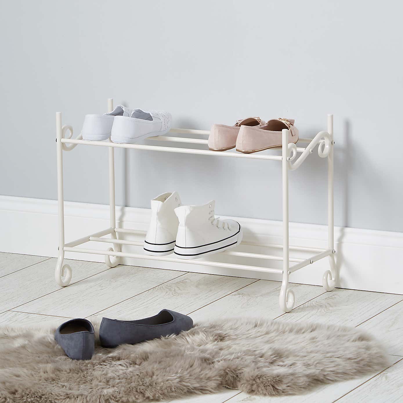 Cream Shoe Rack