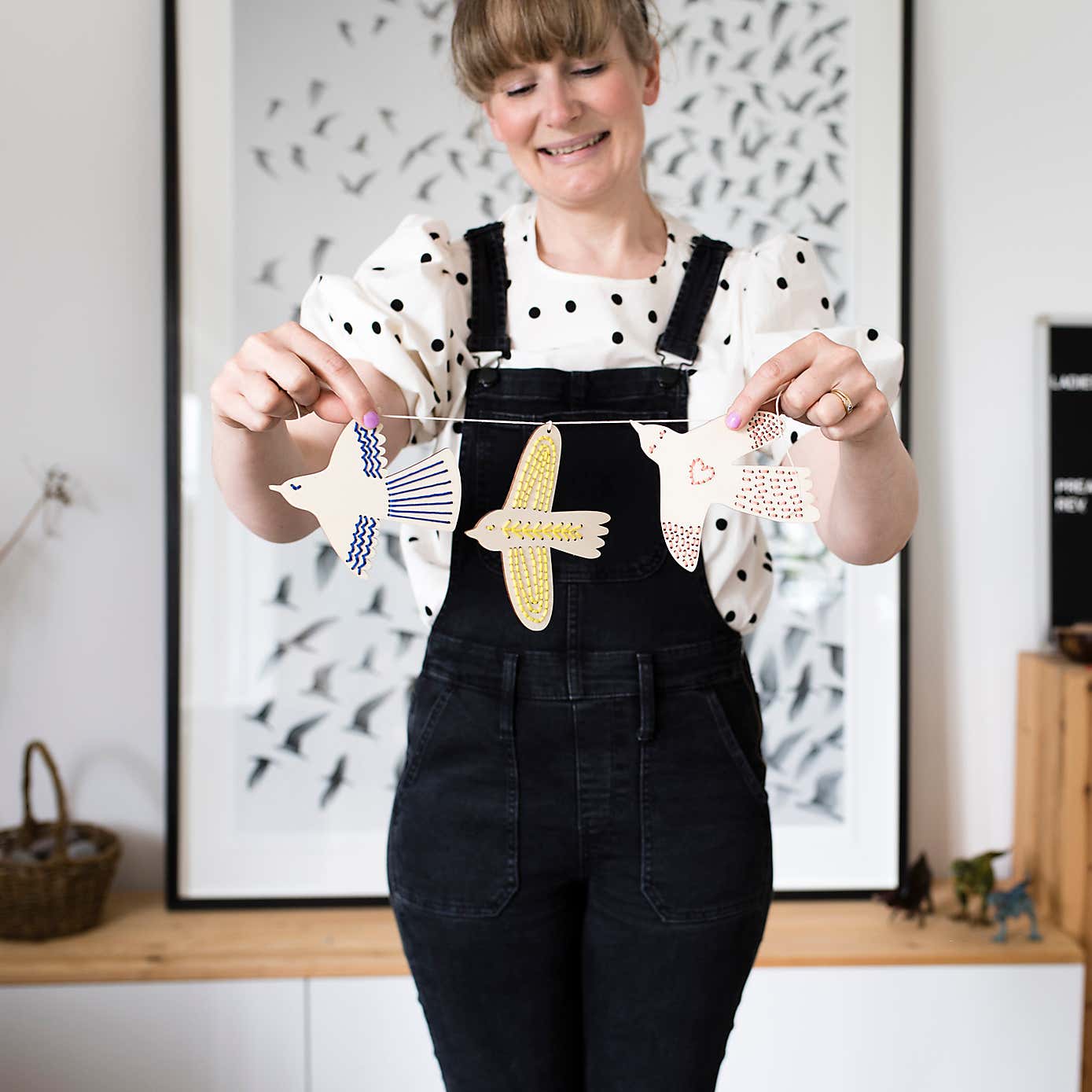 Cotton Clara Bird Embroidery Board Kit