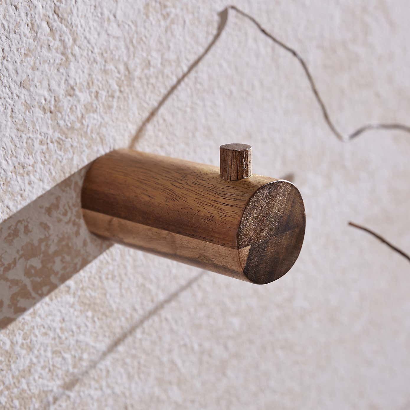 Acacia Wood Towel Hook
