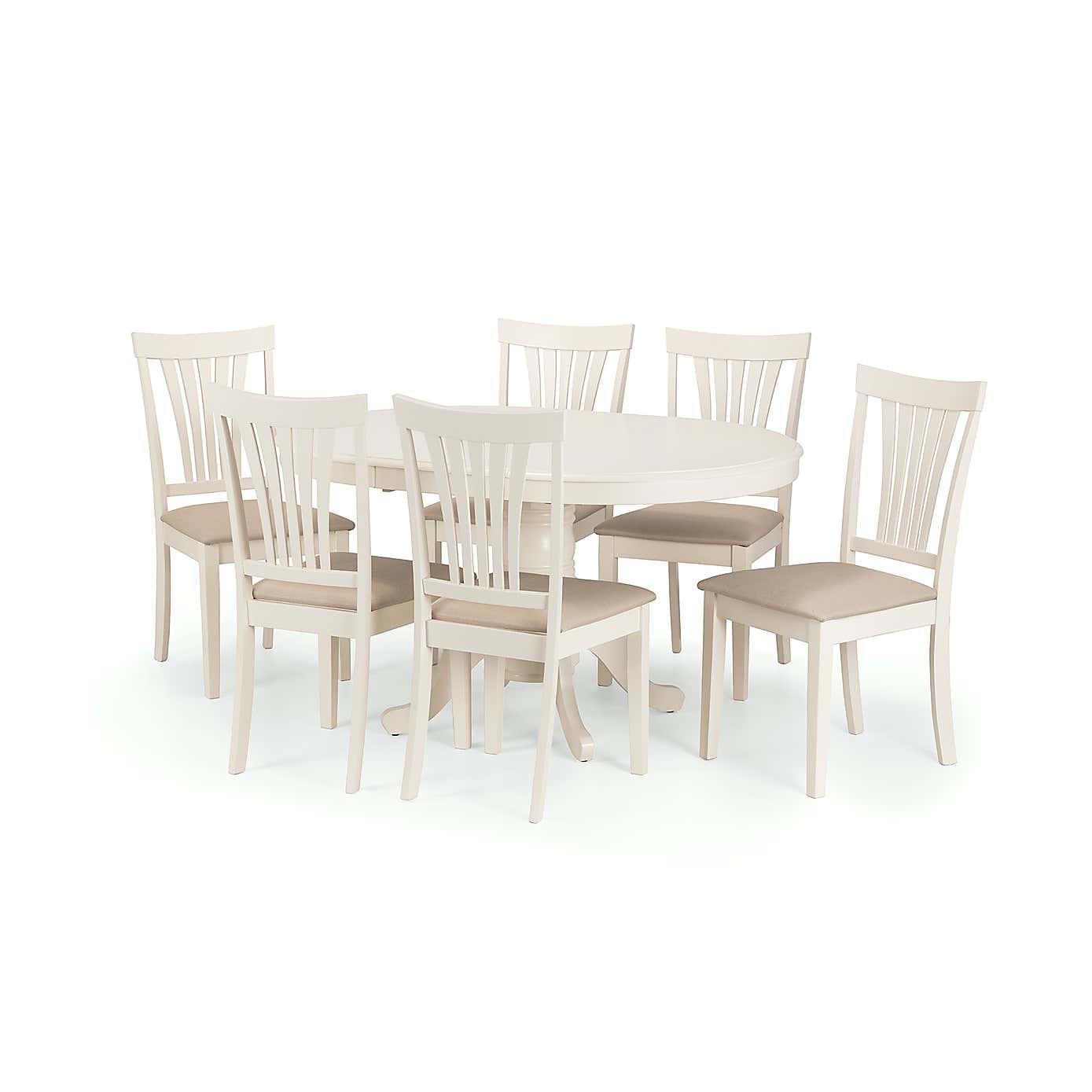 Stanmore Round Dining Table with 6 Chairs
