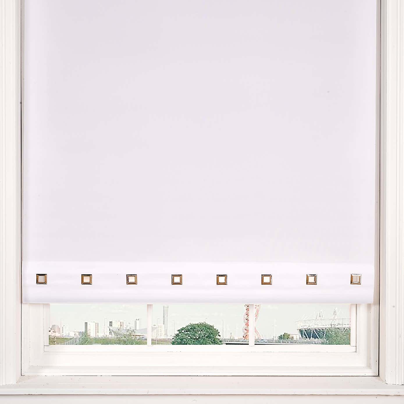Square Eyelet Roller Blind
