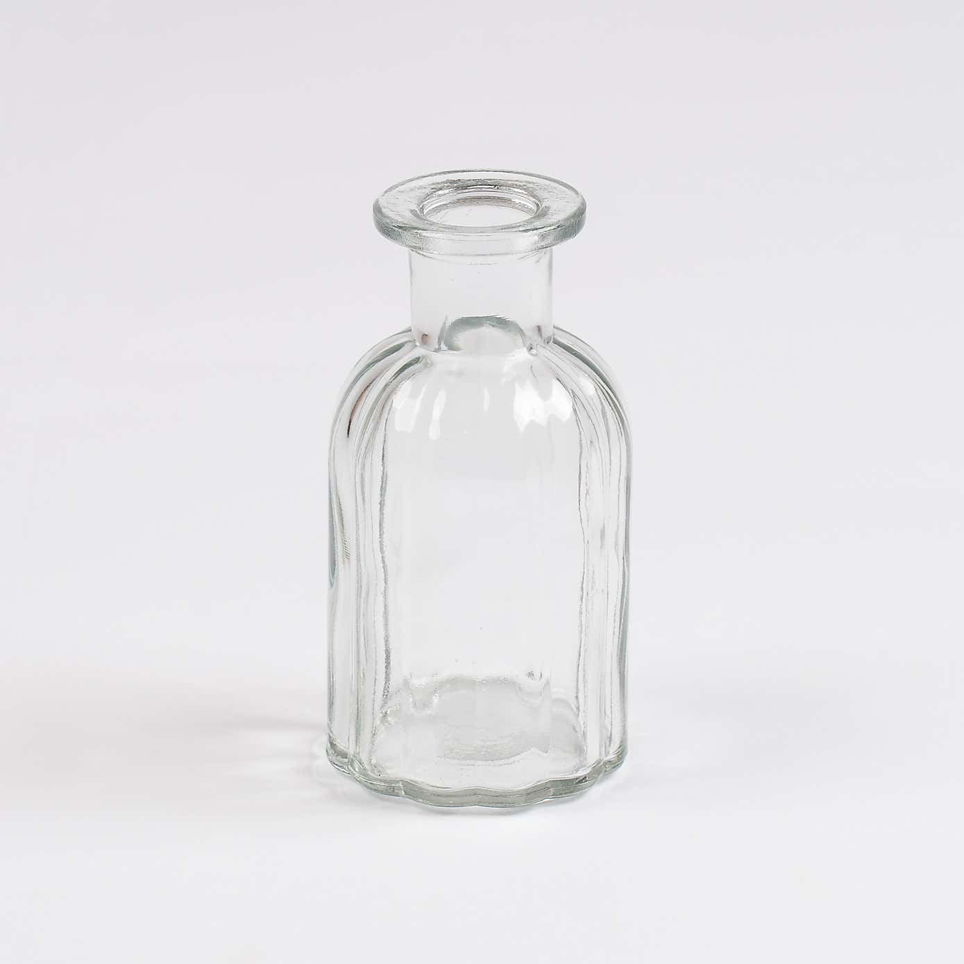 Set of 6 Glass Bud Vases