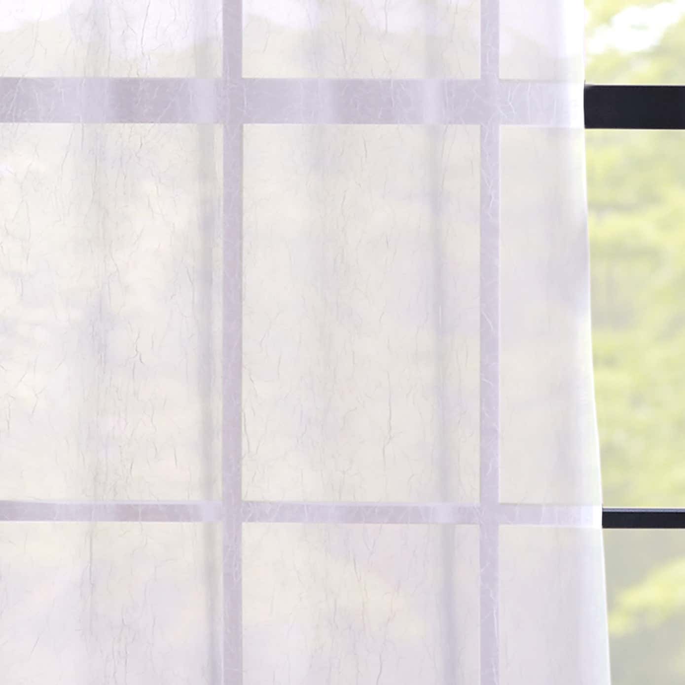 Crushed Eyelet Single Voile Panel