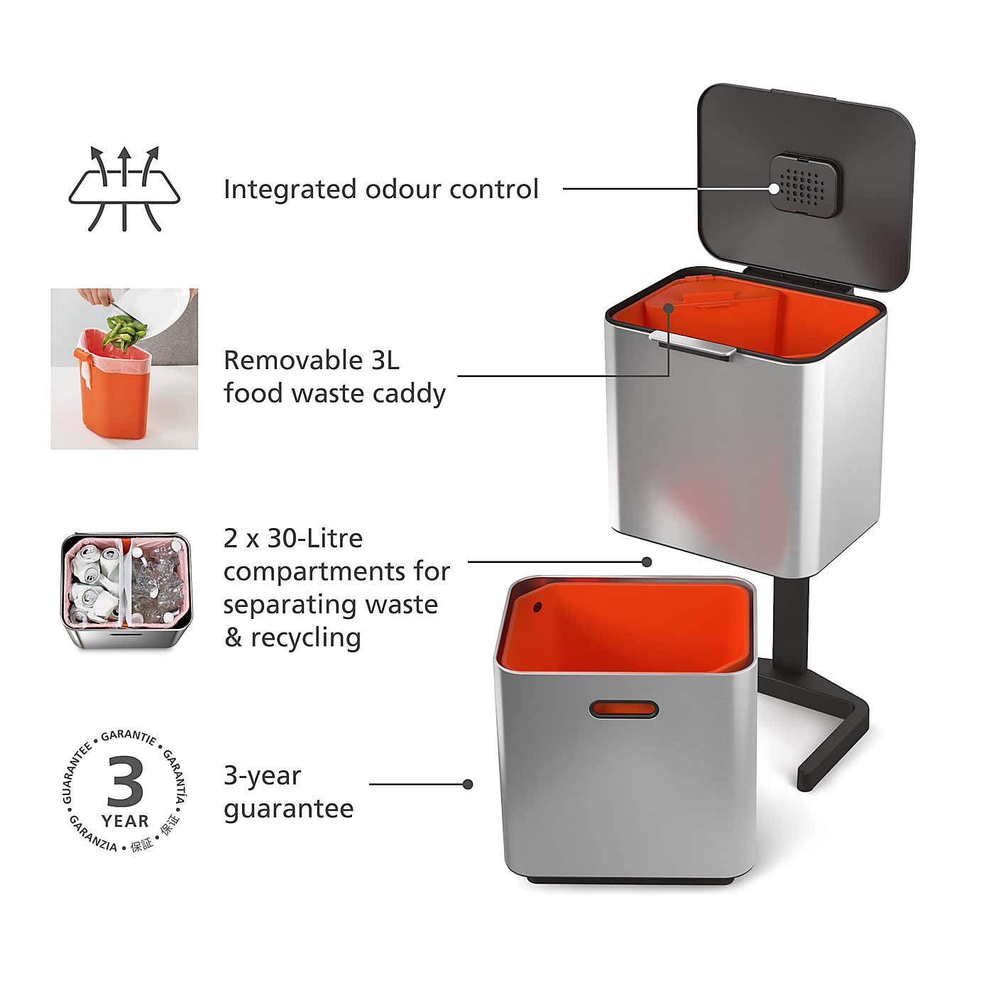 Joseph Joseph Totem Max 60L Bin