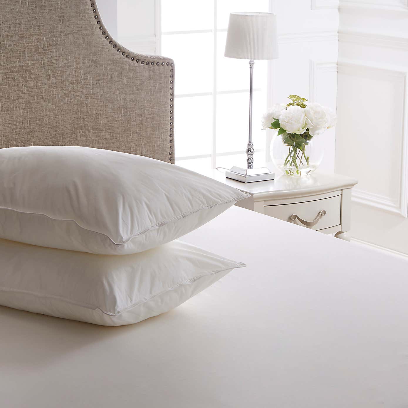 Dorma Satin Touch Pillow Pair