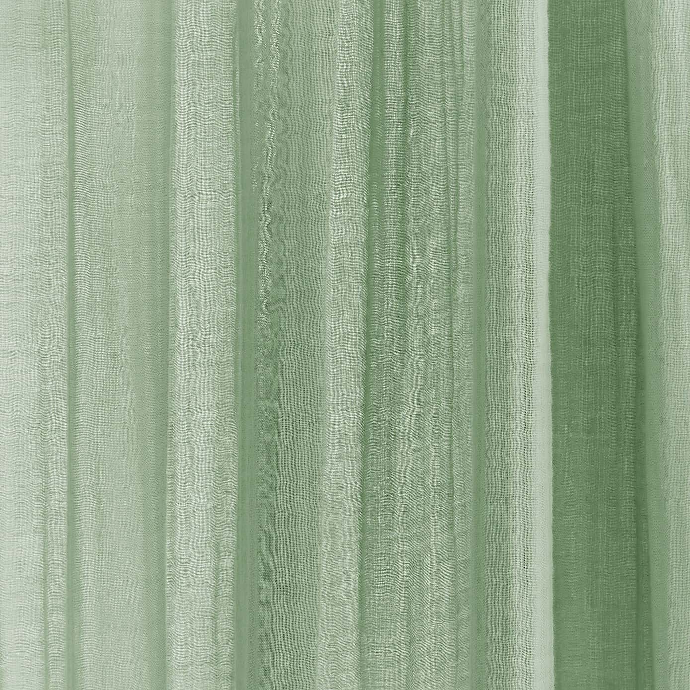 Cotton Muslin Eyelet Curtains