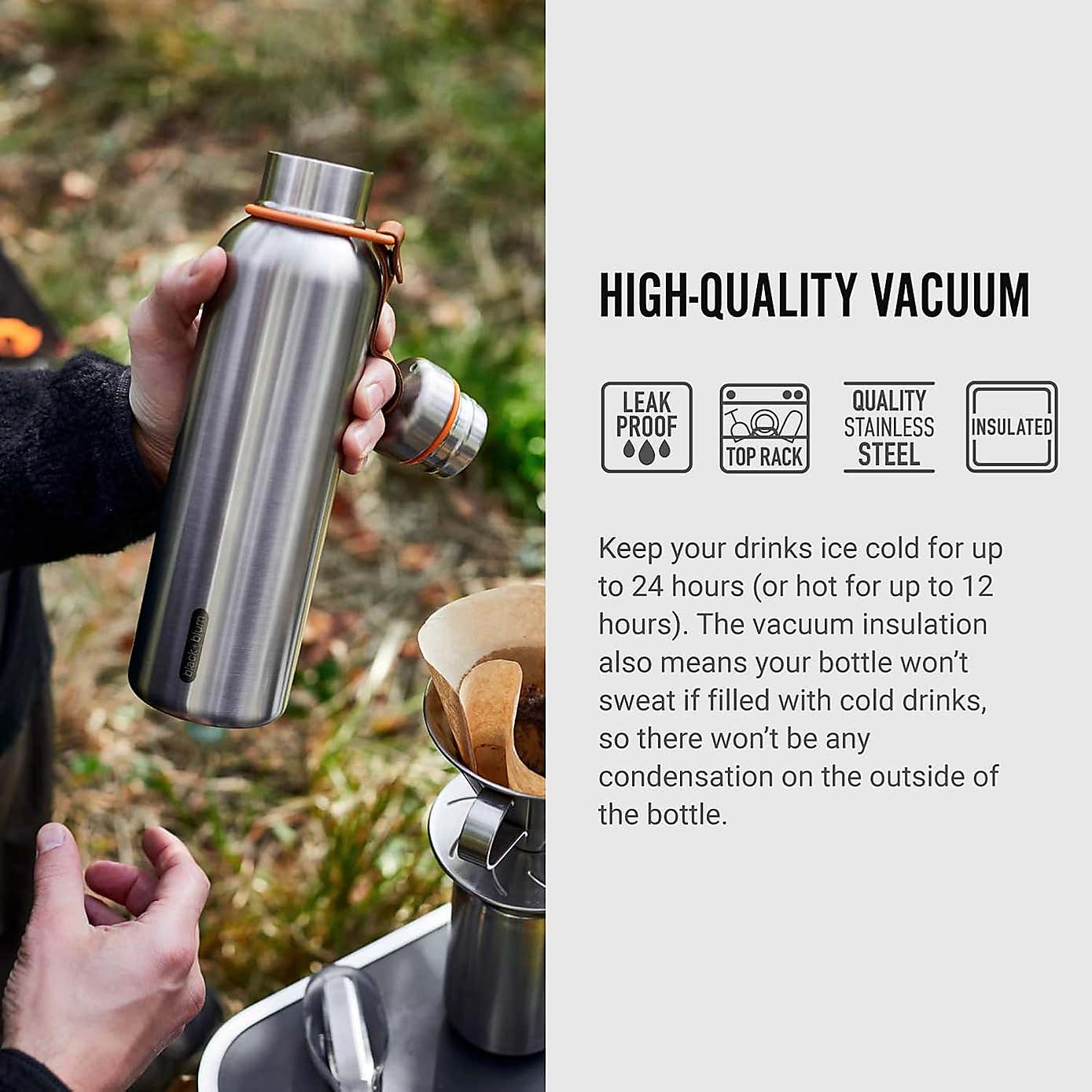 Black and Blum Insulated Water Bottle