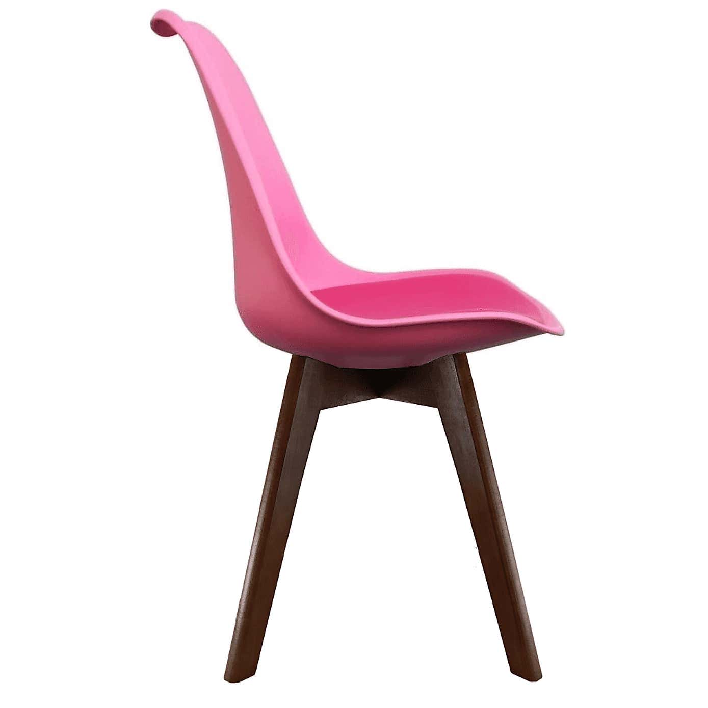 Fusion Living Soho Plastic Dining Chair with Squared Legs