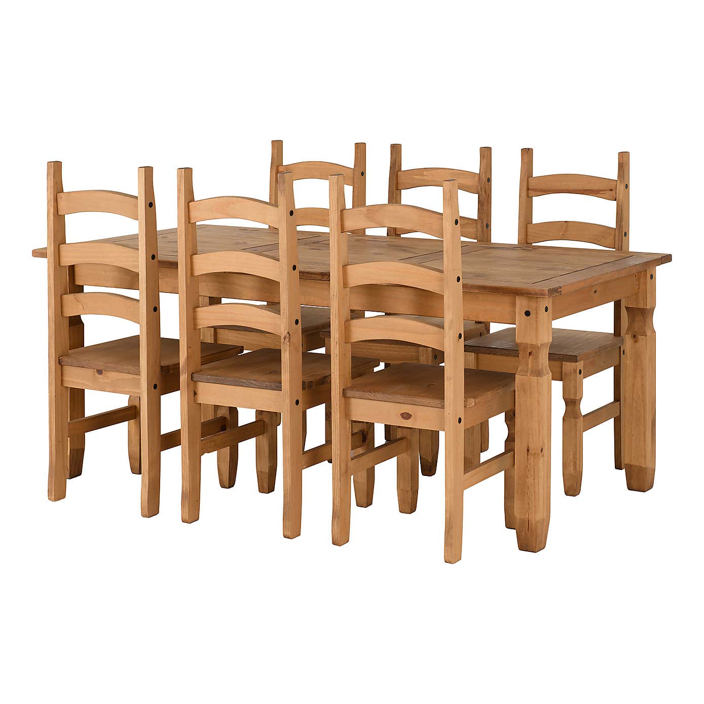 Corona Pine 6 Seater Dining Set