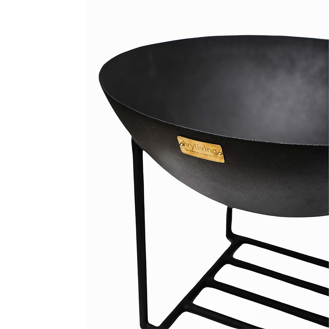Outdoor Cast Iron Firebowl with Stand