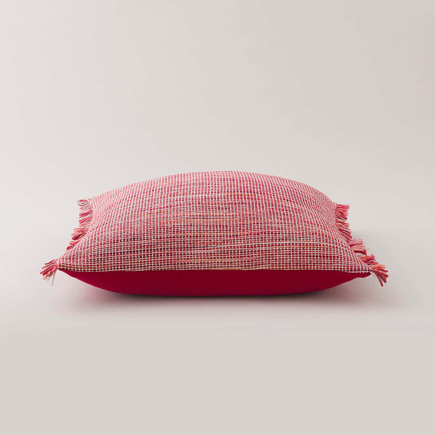Ava Flat Weave Cotton Square Cushion