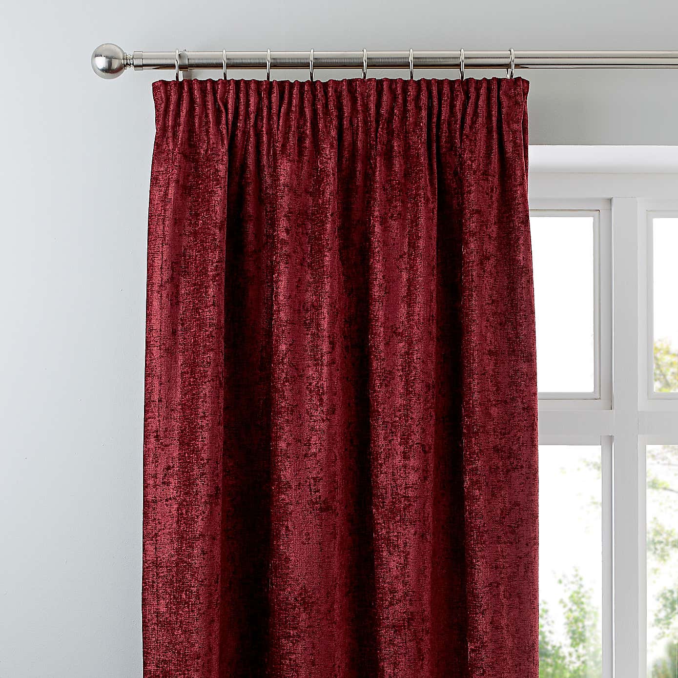Chenille Pencil Pleat Curtains