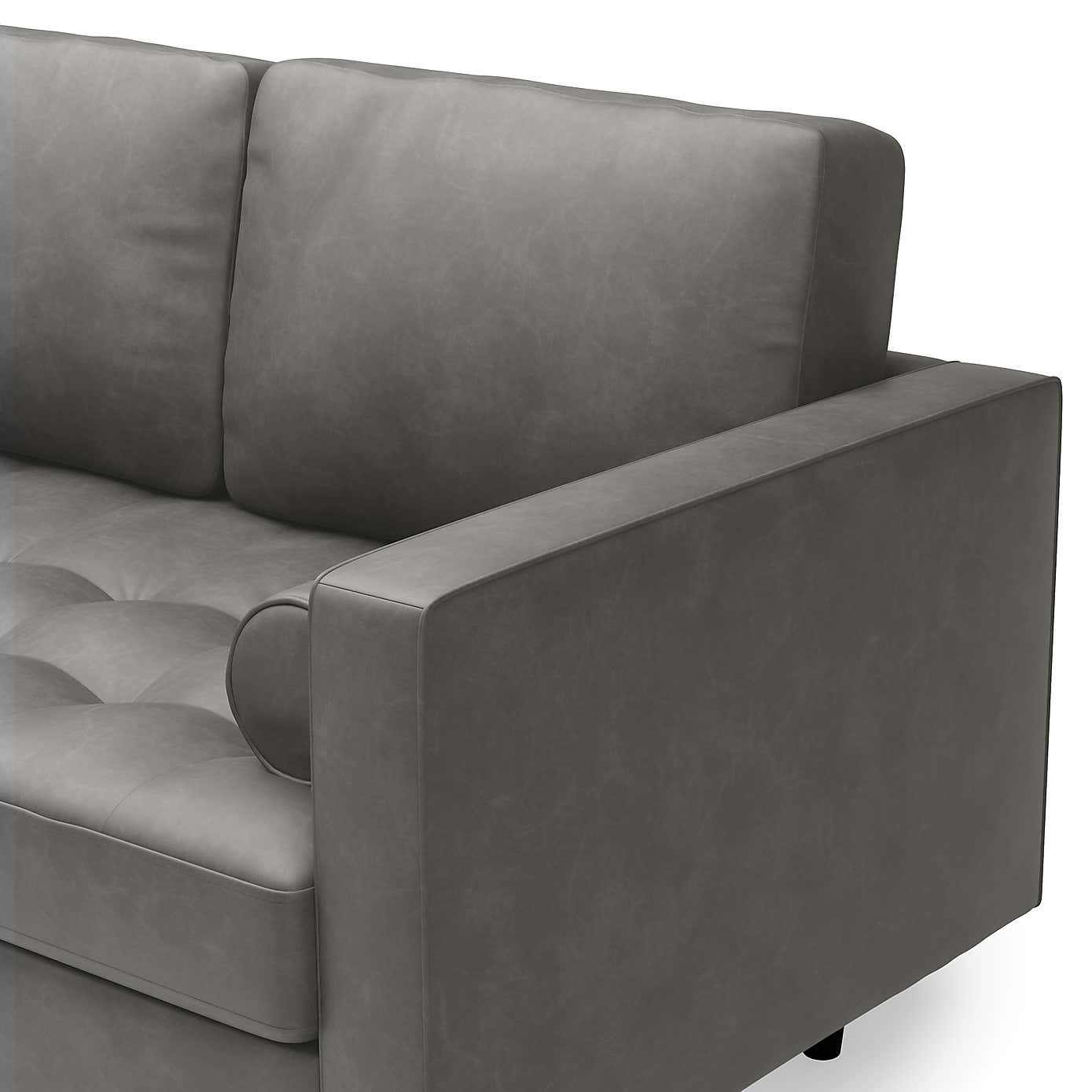 Zoe Faux Leather Left Hand Corner Sofa