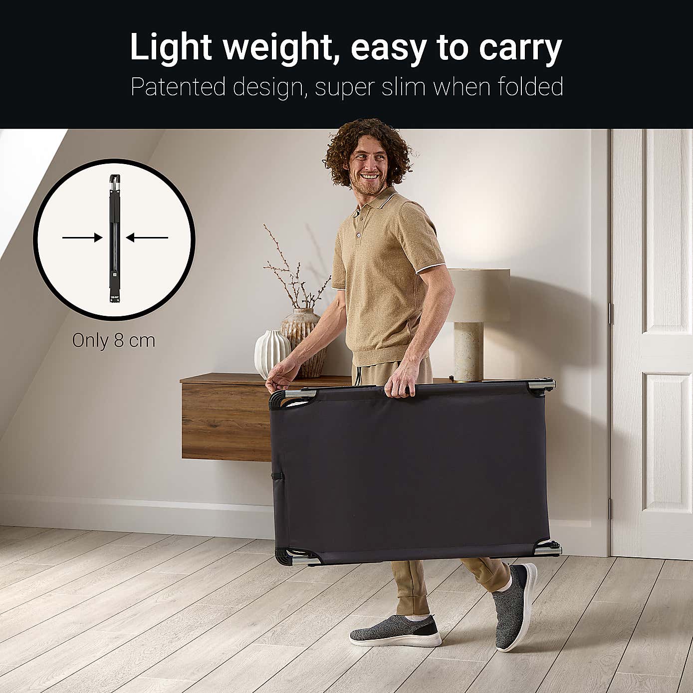 Jay-Be Lite Folding Bed with e-Fibre Insulator Mattress Pad